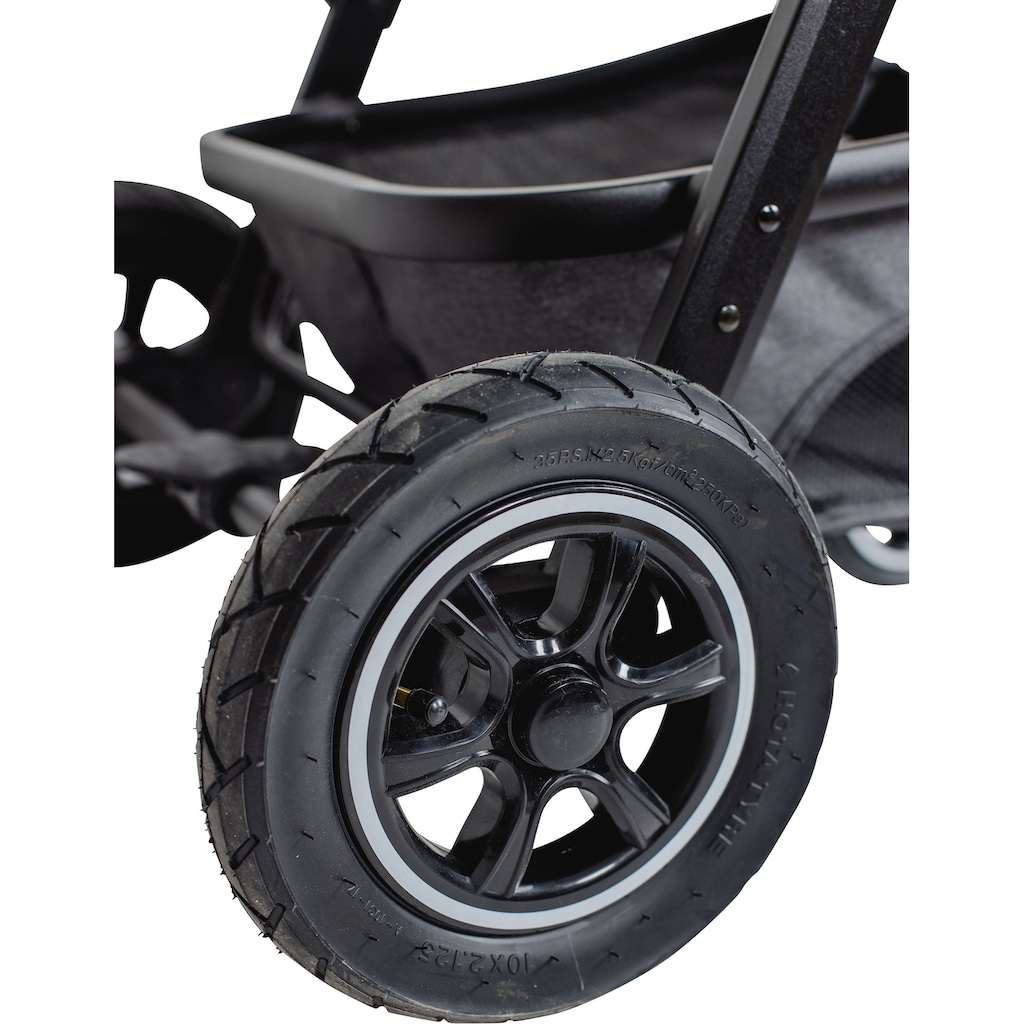 BabyGo Kombi-Kinderwagen »Simplex AIR 3in1, Grey melange«, 15 kg