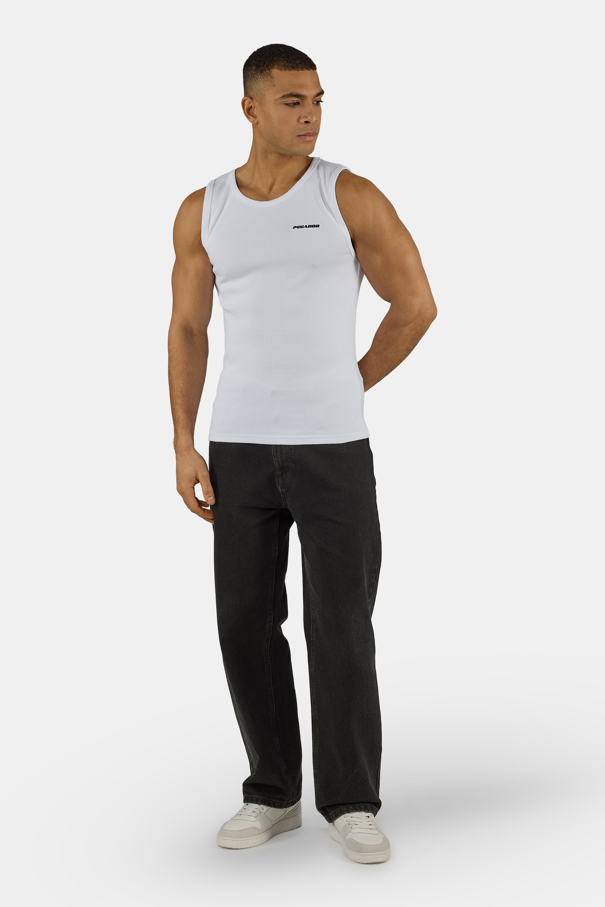 PEGADOR Muscleshirt »Logo Rib Undershirt« Baumwollmischung, regular fit