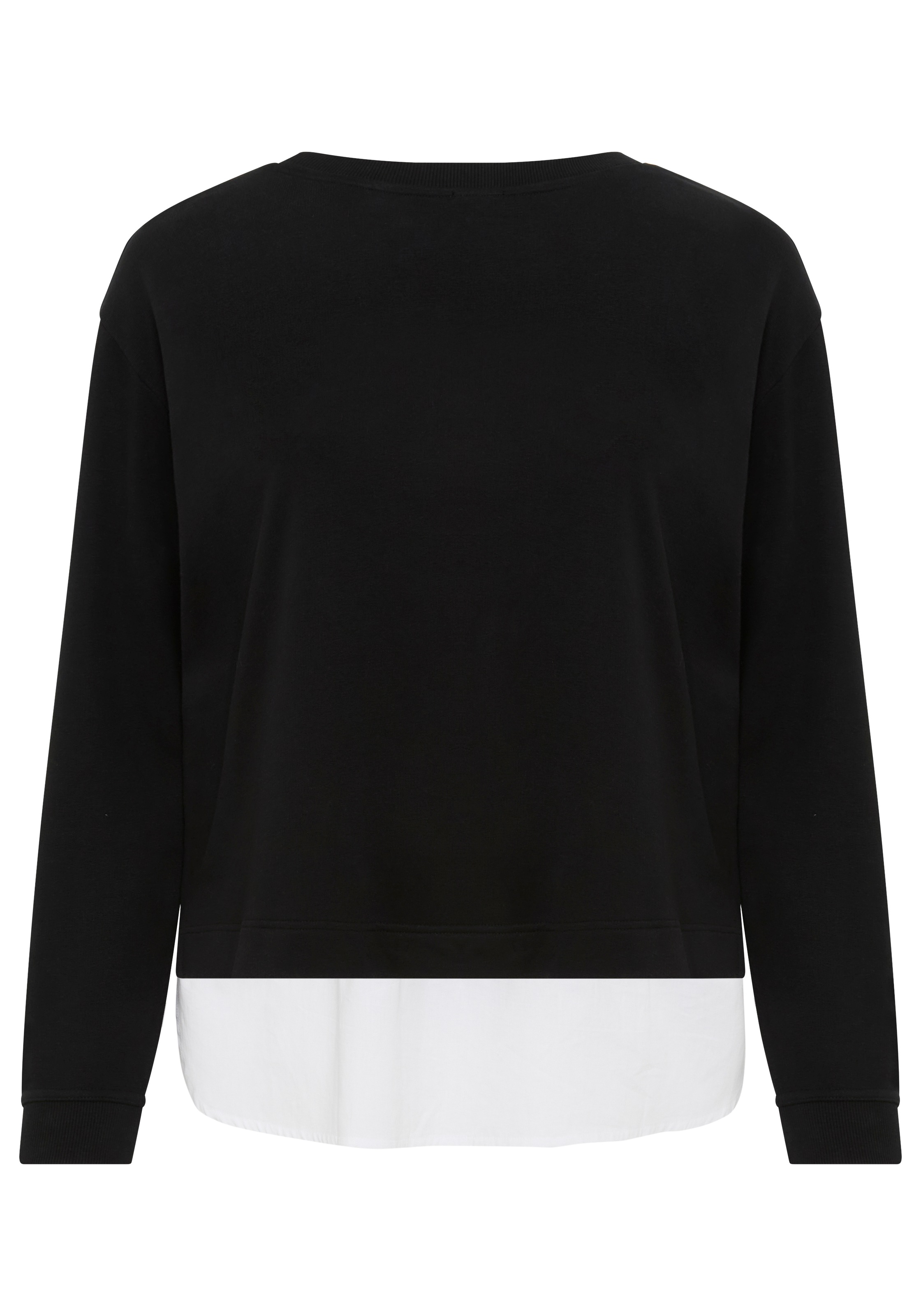 Laura Scott CURVE Sweatshirt , mit gepflegtem Bluseneinsatz - GROSSE GRÖSSE
