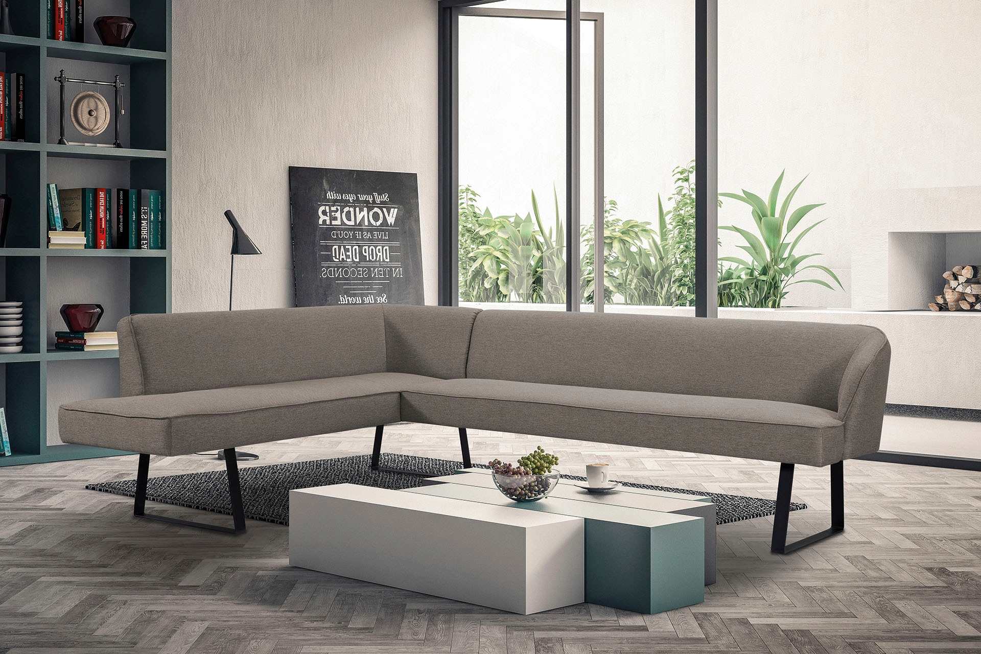 exxpo - sofa fashion in bestellen Keder mit und im Eckbank Online »Americano«, Metallfüßen, OTTO Qualitäten verschiedenen Shop Bezug