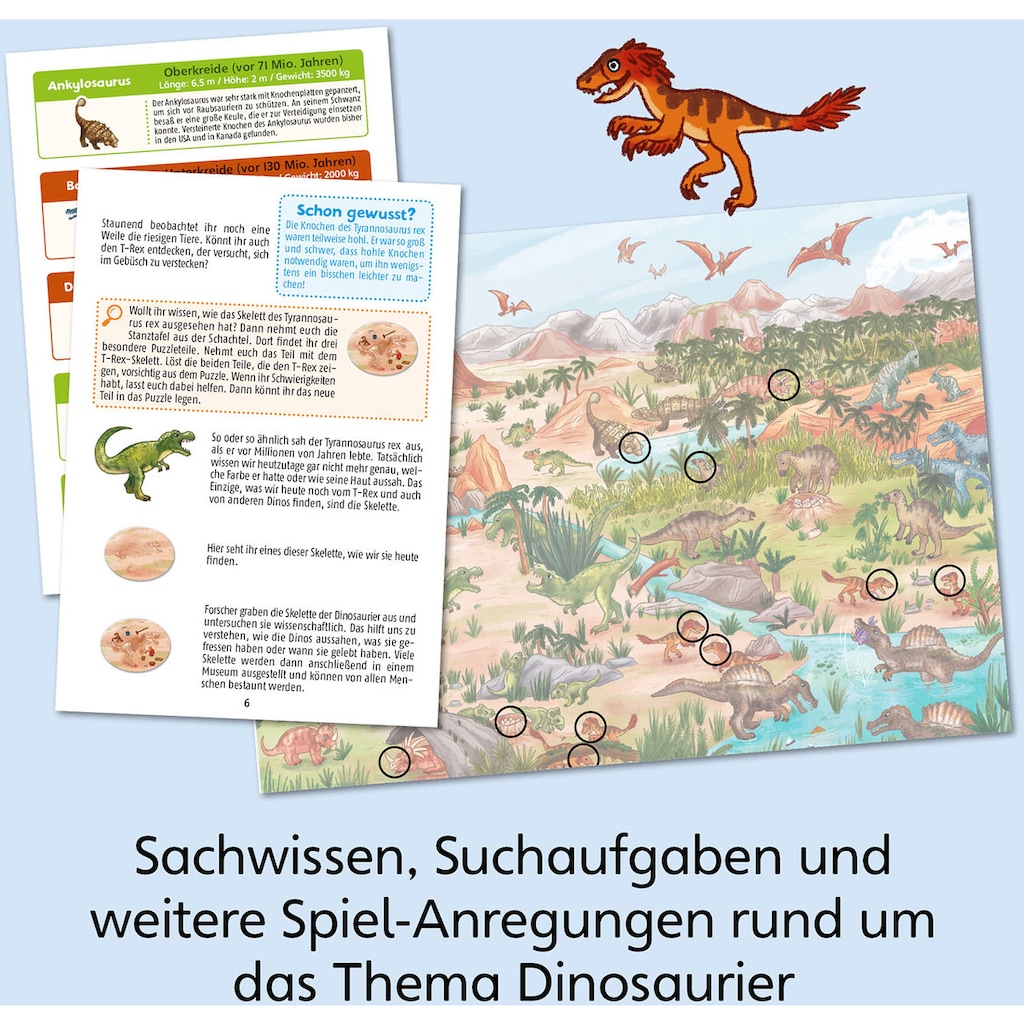 Kosmos Puzzle »WAS IST WAS Junior, Entdecke die Dinosaurier«