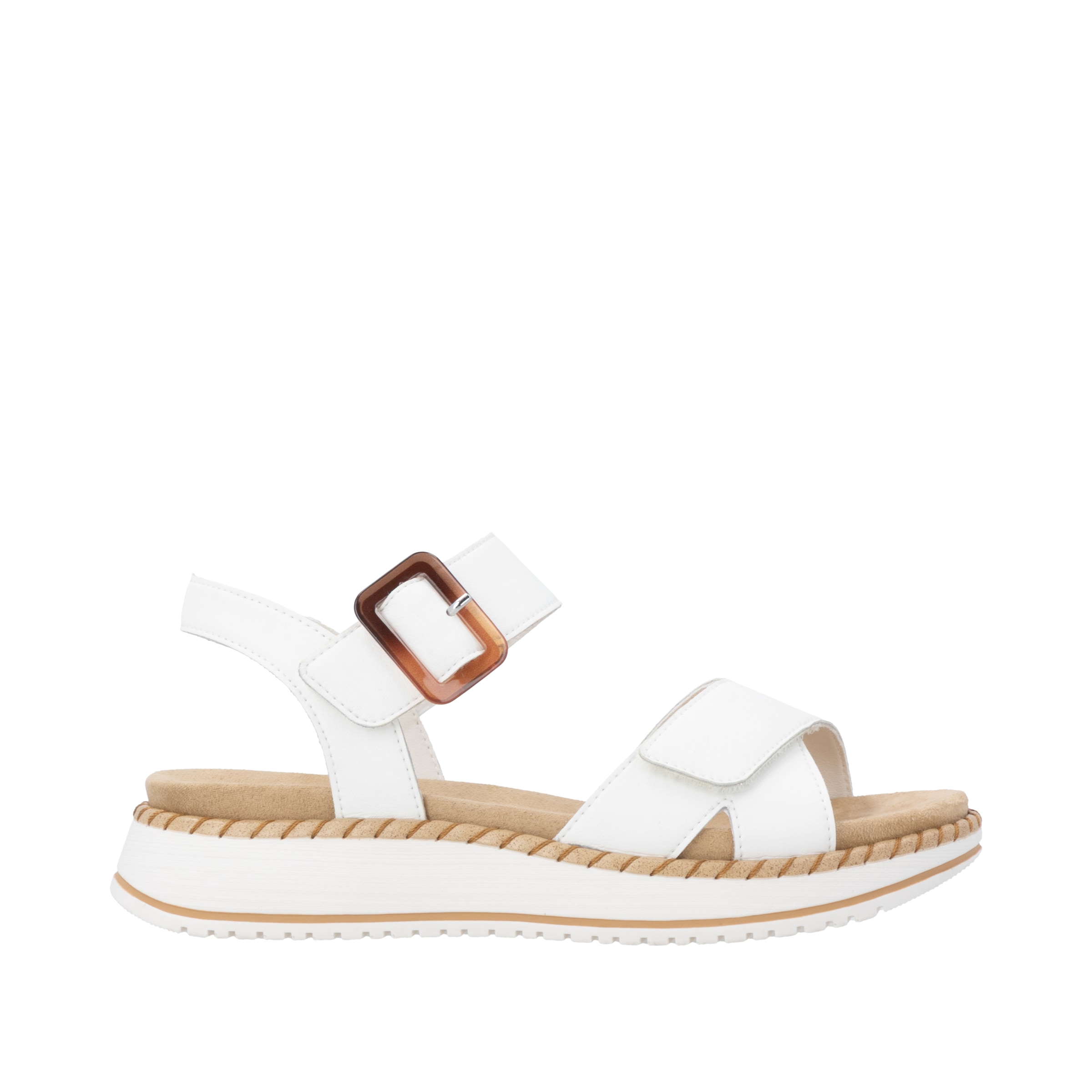 Remonte Keilsandalette  Sommerschuh, Sandalette mit zwei praktischen Klettverschlüssen