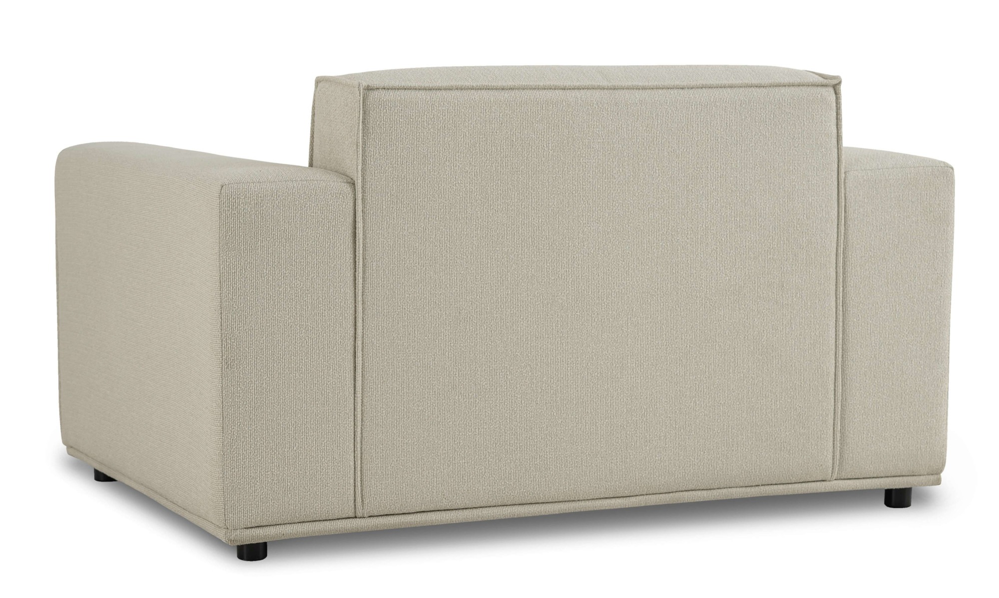 Home affaire Loveseat »Avelin, 1.5 Sitzer, 140 cm, Chenille, Struktur-Boucle«, mit Wellenunterfederung, Kedernaht, bodentief, Skandi-Design
