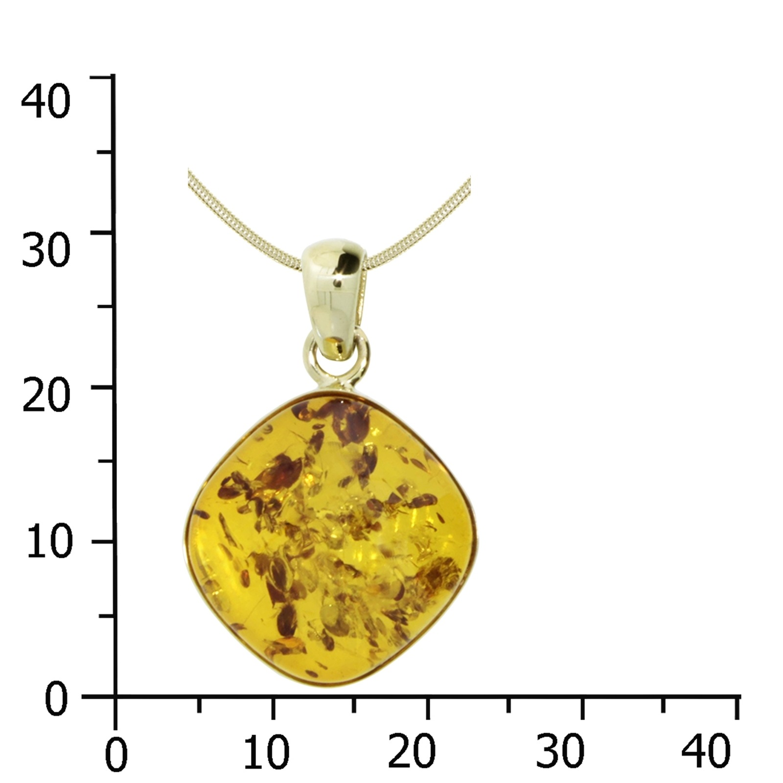 OSTSEE-SCHMUCK Kette und Anhänger Set »- Mena - Gold 333/000 - Bernstein«