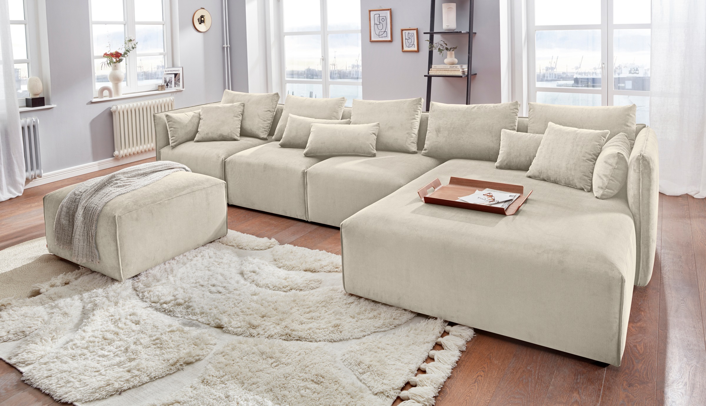 andas Ottomane »Nöre«, Lounge-Modul - zum eigenen Zusammenstellen, Breite 138cm, Tiefe 168cm