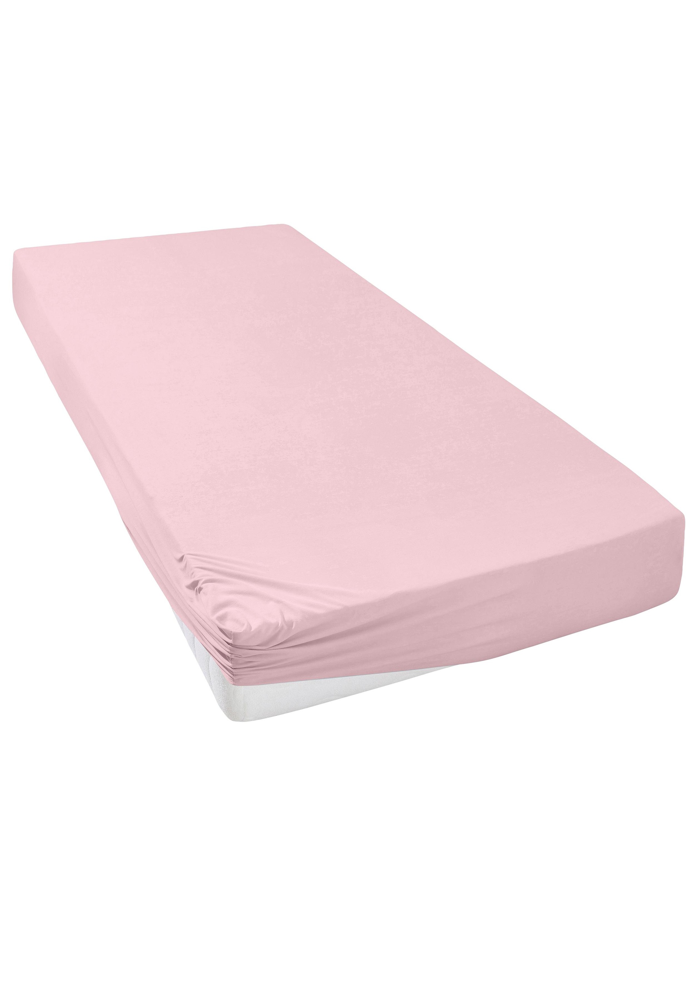 my home Spannbettlaken »Strawberry«, (1 St.), Jersey Baumwollmix, für Matratzenhöhe bis zu 20 cm, mit Gummizug
