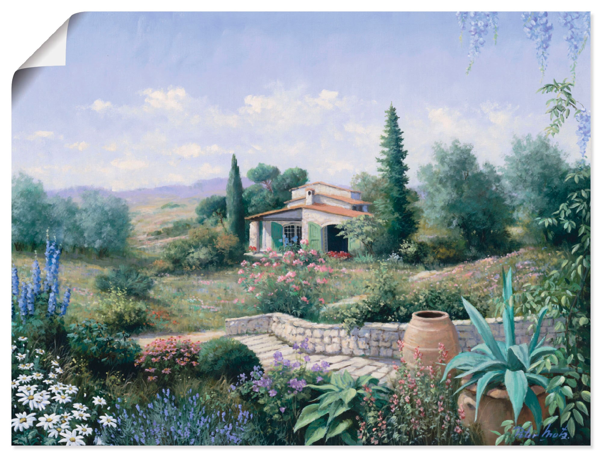 Artland Wandbild »Italienischer Sommer«, Vier Jahreszeiten, (1 St.), als  Leinwandbild, Poster in verschied. Größen bestellen online bei OTTO