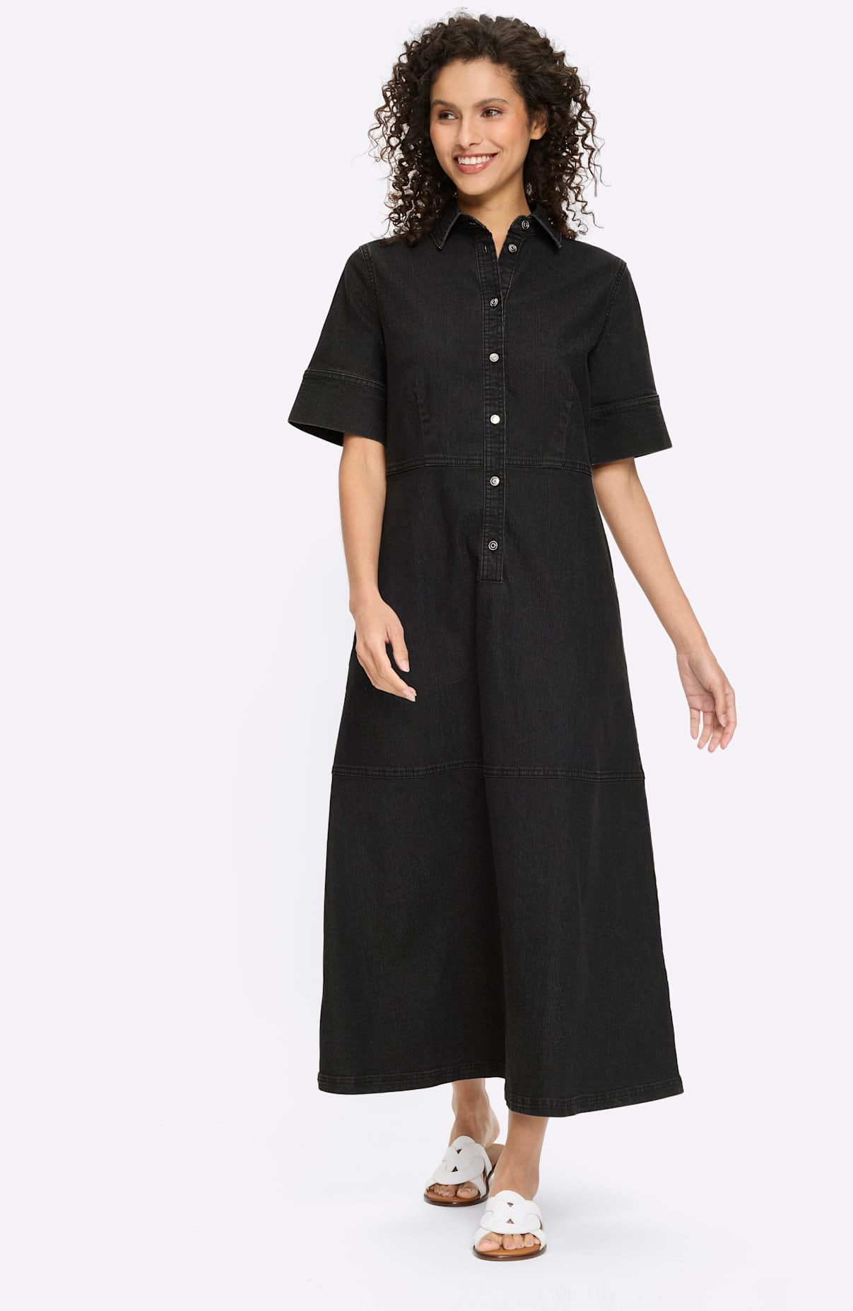 heine Jeanskleid »Kleid« Nahttasche