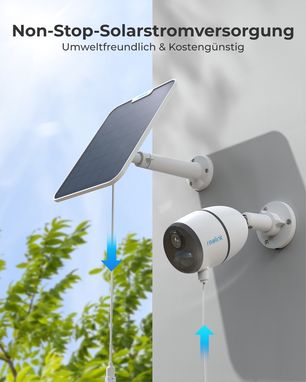 Reolink Überwachungskamera Zubehör »Solar Panel 2«, Außenbereich