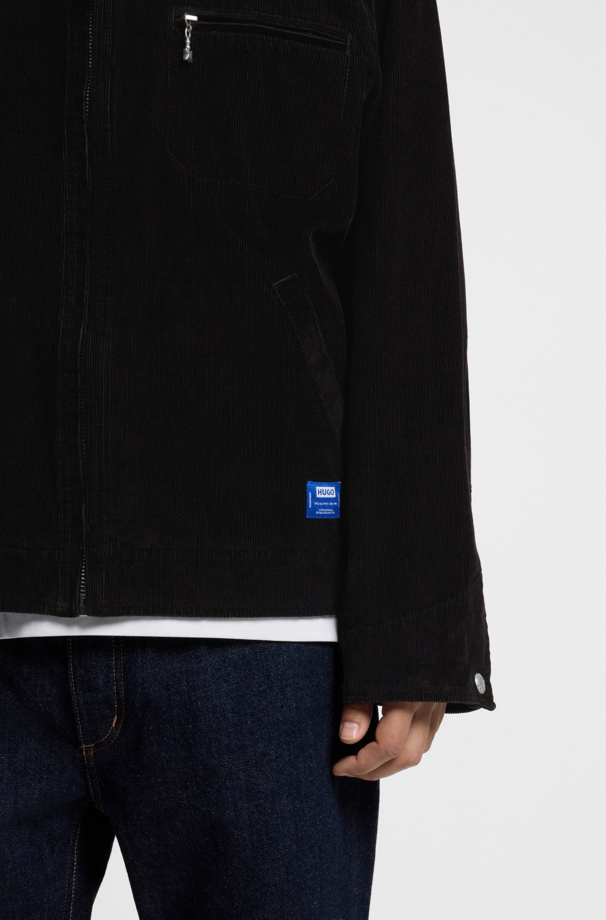 HUGO Cordjacke »Braxton264W1« mit Hemdkragen