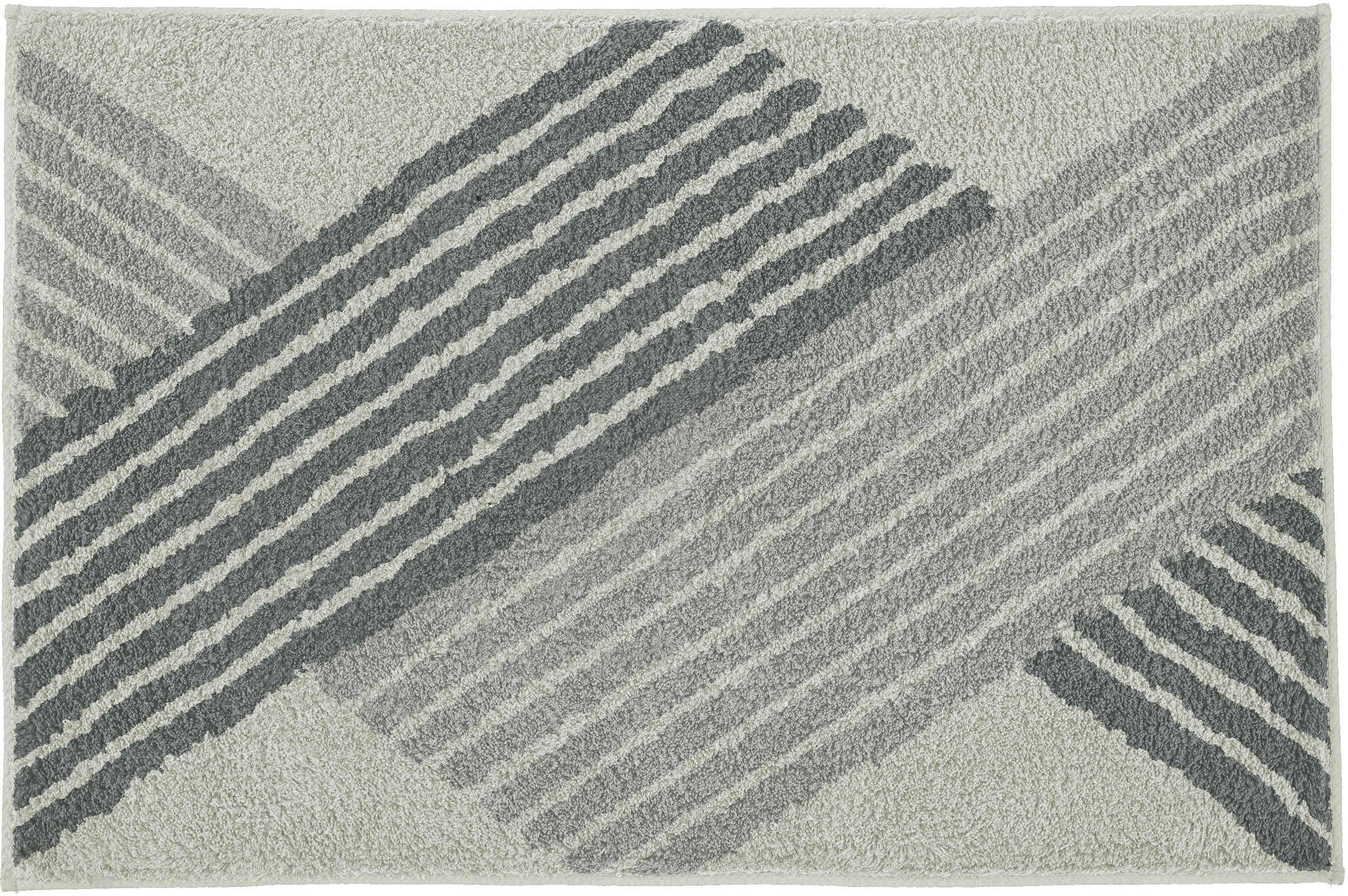 Kleine Wolke Badematte »Cross«, rutschhemmend beschichtet, fußbodenheizungsgeeignet, Badteppich, modernes Design