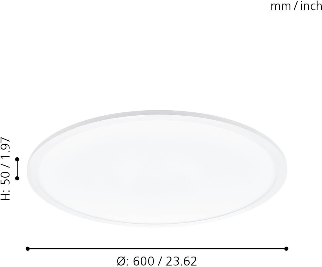 EGLO Deckenleuchte »SARSINA«, 1 flammig-flammig, dimmbar, Durchmesser 60 cm  bestellen im OTTO Online Shop | Deckenlampen