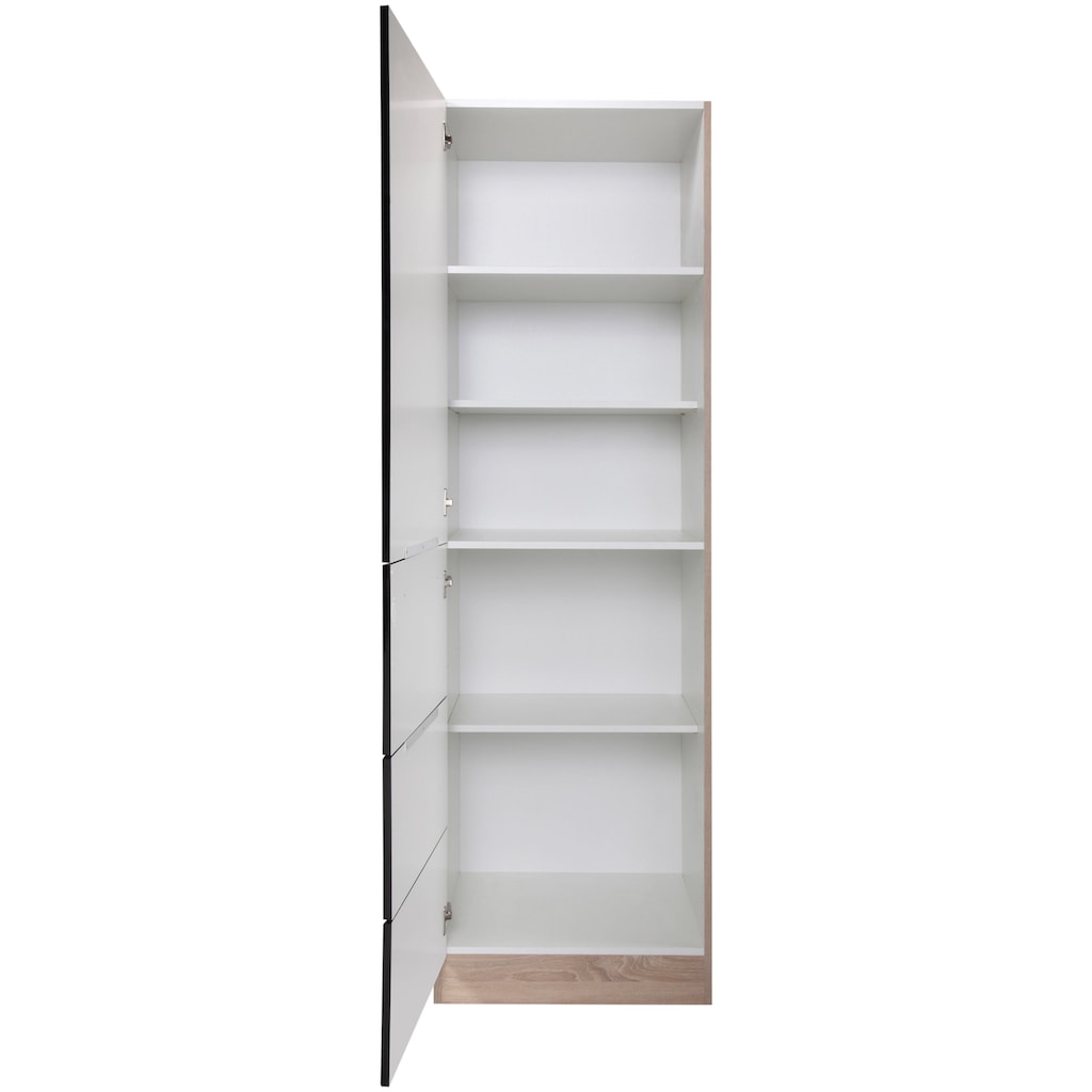 Kochstation Seitenschrank »KS-Brindisi«, 60 cm breit, 200 cm hoch, viel Stauraum