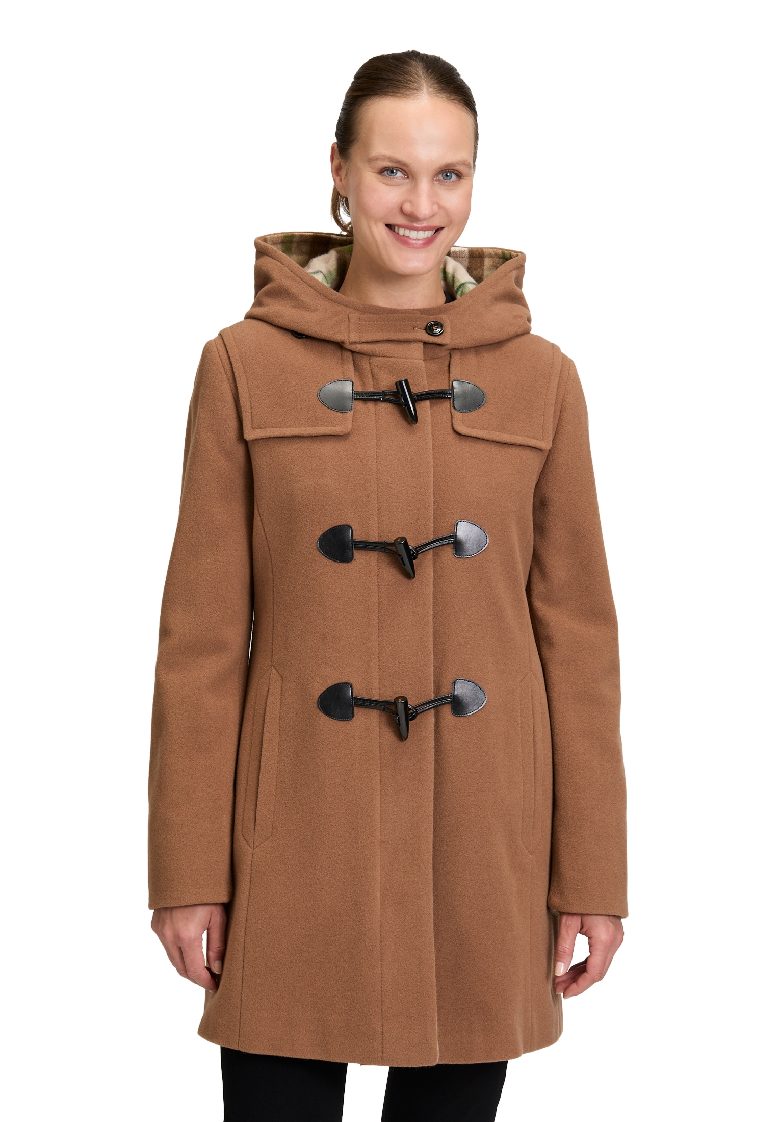 Gil Bret Wolljacke »Dufflecoat mit Kapuze«