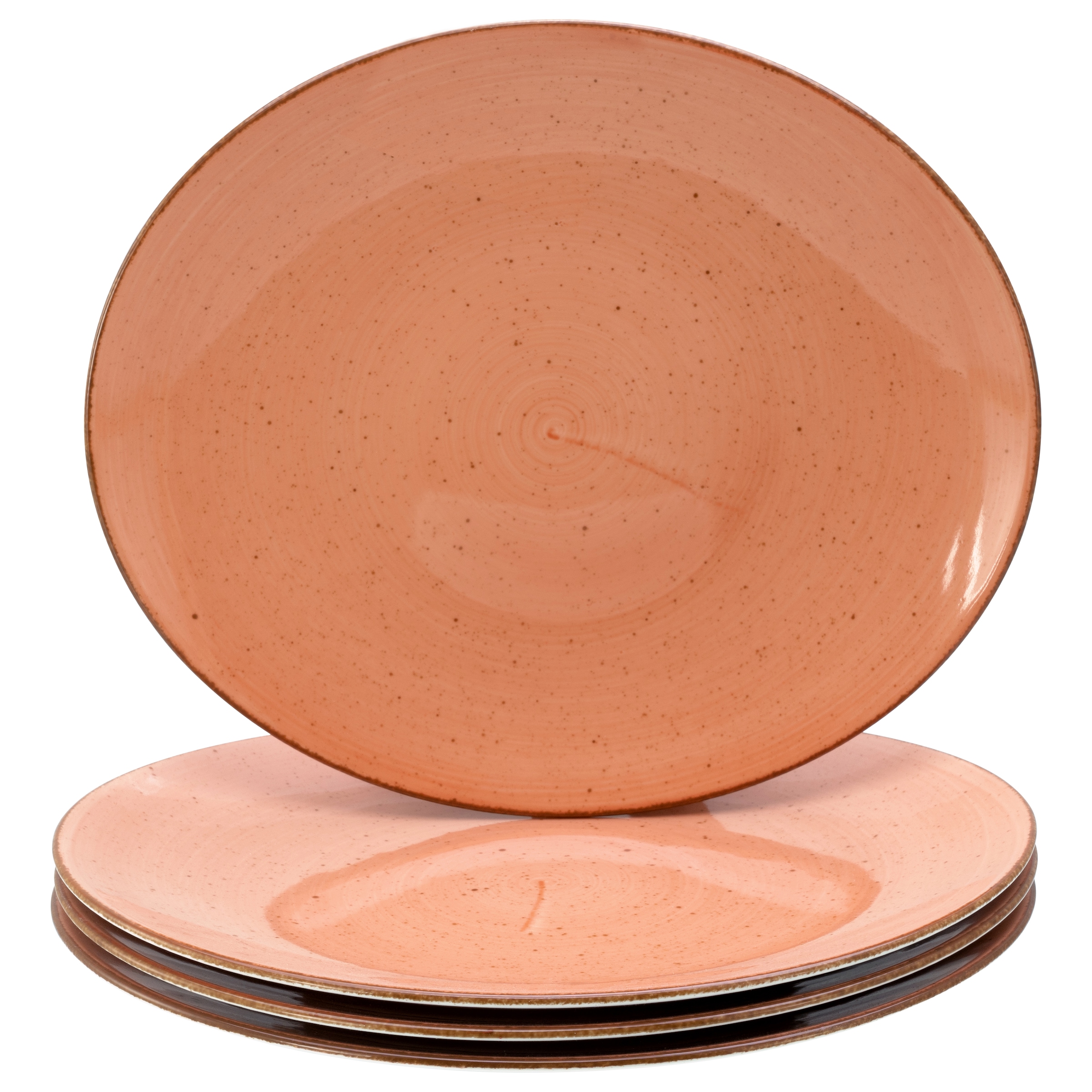 CreaTable Steakteller »Vintage Nature, Teller-Set, 4-tlg.« Naturverbundenes Design, Vielseitig einsetzbar