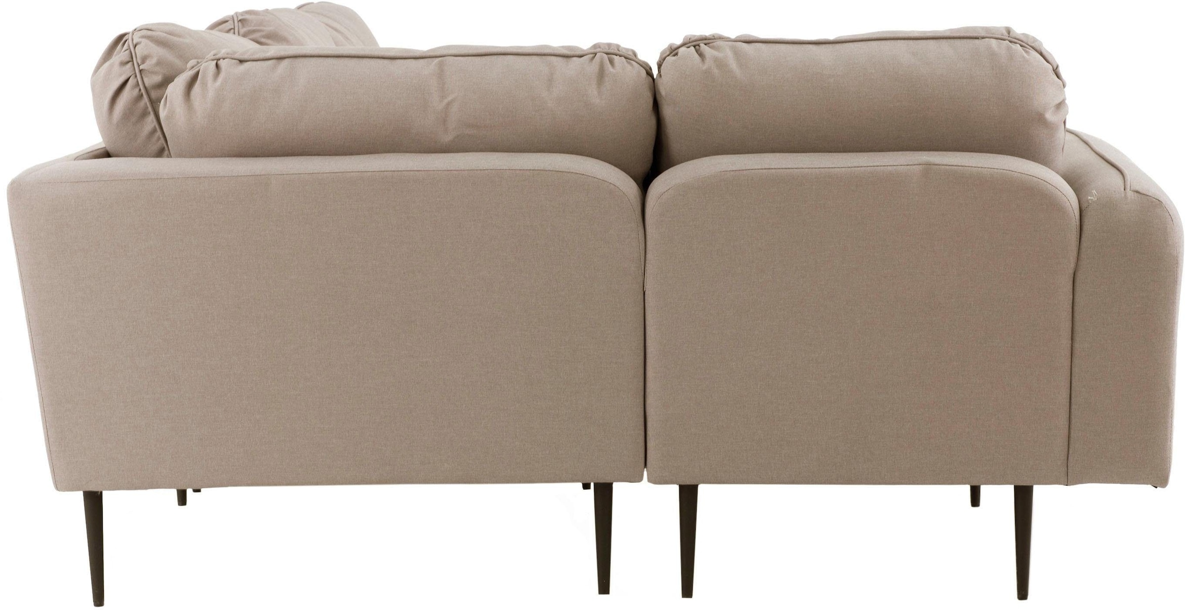 Leonique Ecksofa »Skidi L-Form« mit losen Rückenkissen und Keder oben auf der Armlehne