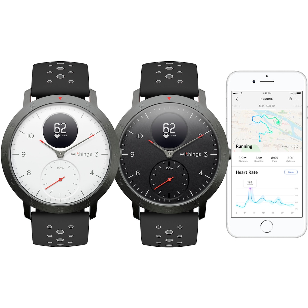 Withings Fitnessuhr »STEEL HR Sport«