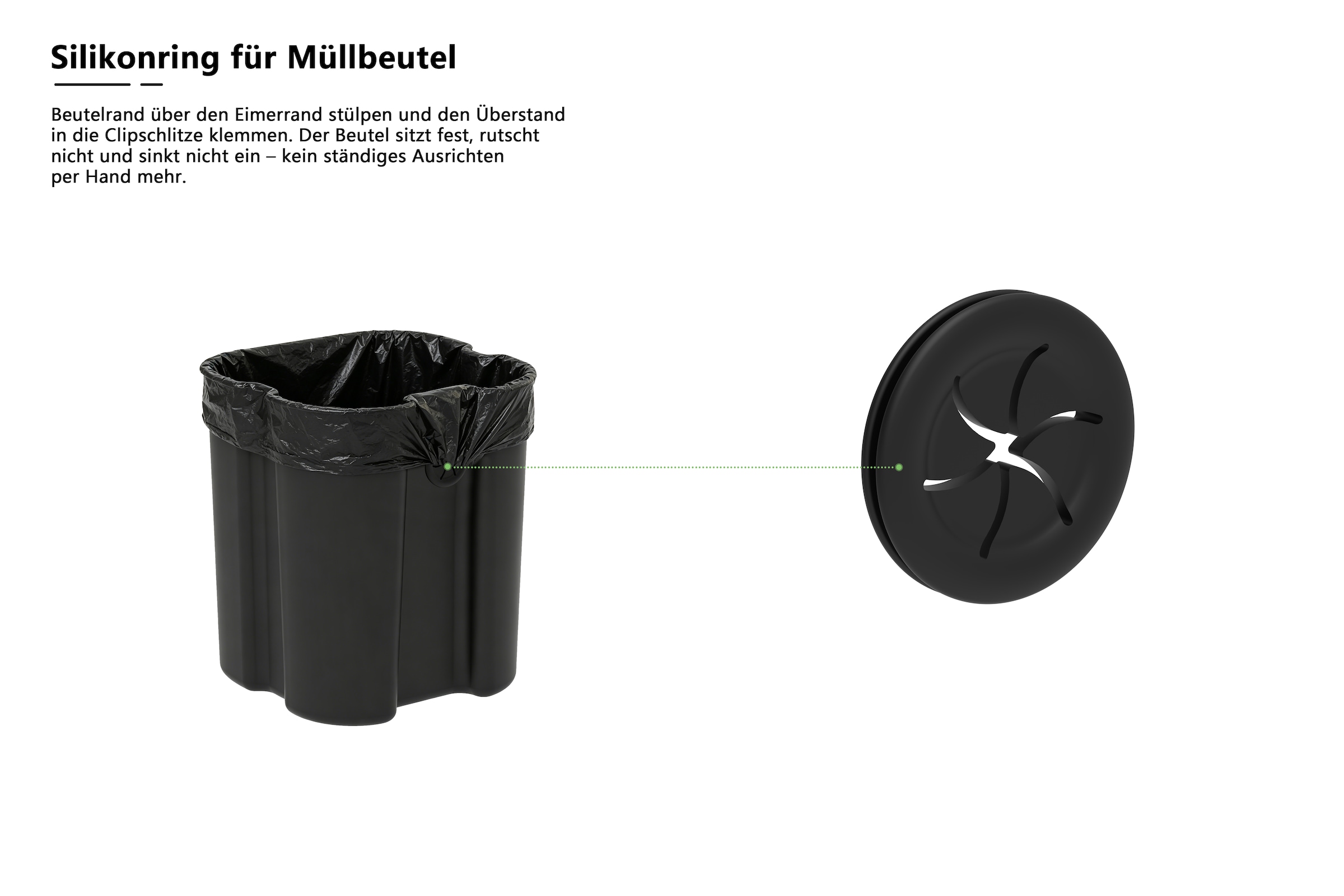 OTTO home Mülleimer »Keenna, Soft Close, mit verstecktem Griff« 1 Behälter Treteimer für Küche oder Bad, Abfalleimer mit Deckel