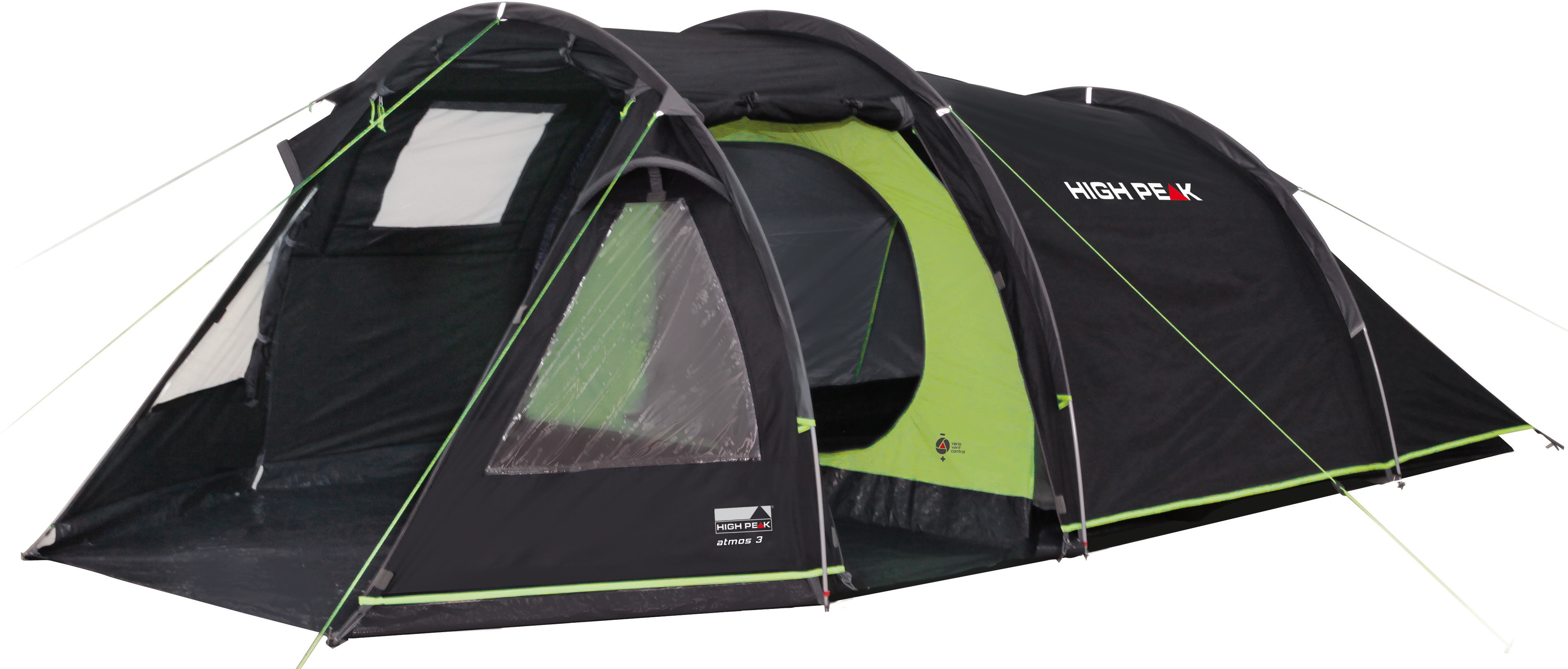 High Peak Tunnelzelt »Atmos 3« 3 Personen Set in bunt, Größe B/H/L: 190 cm x 120 cm x 390 cm