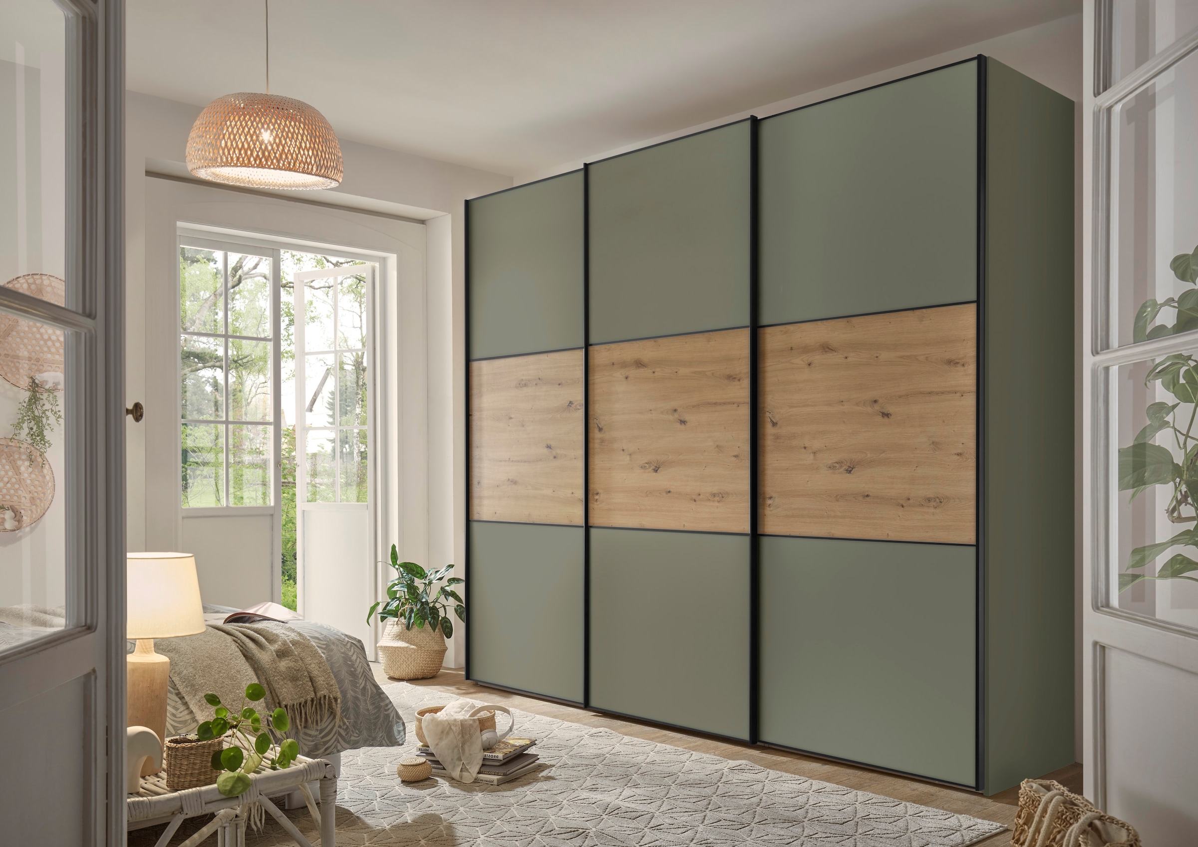 STAUD Schwebetürenschrank »Includo, Made in Germany«, mit vier verschiedenen Ausstattungsvarianten