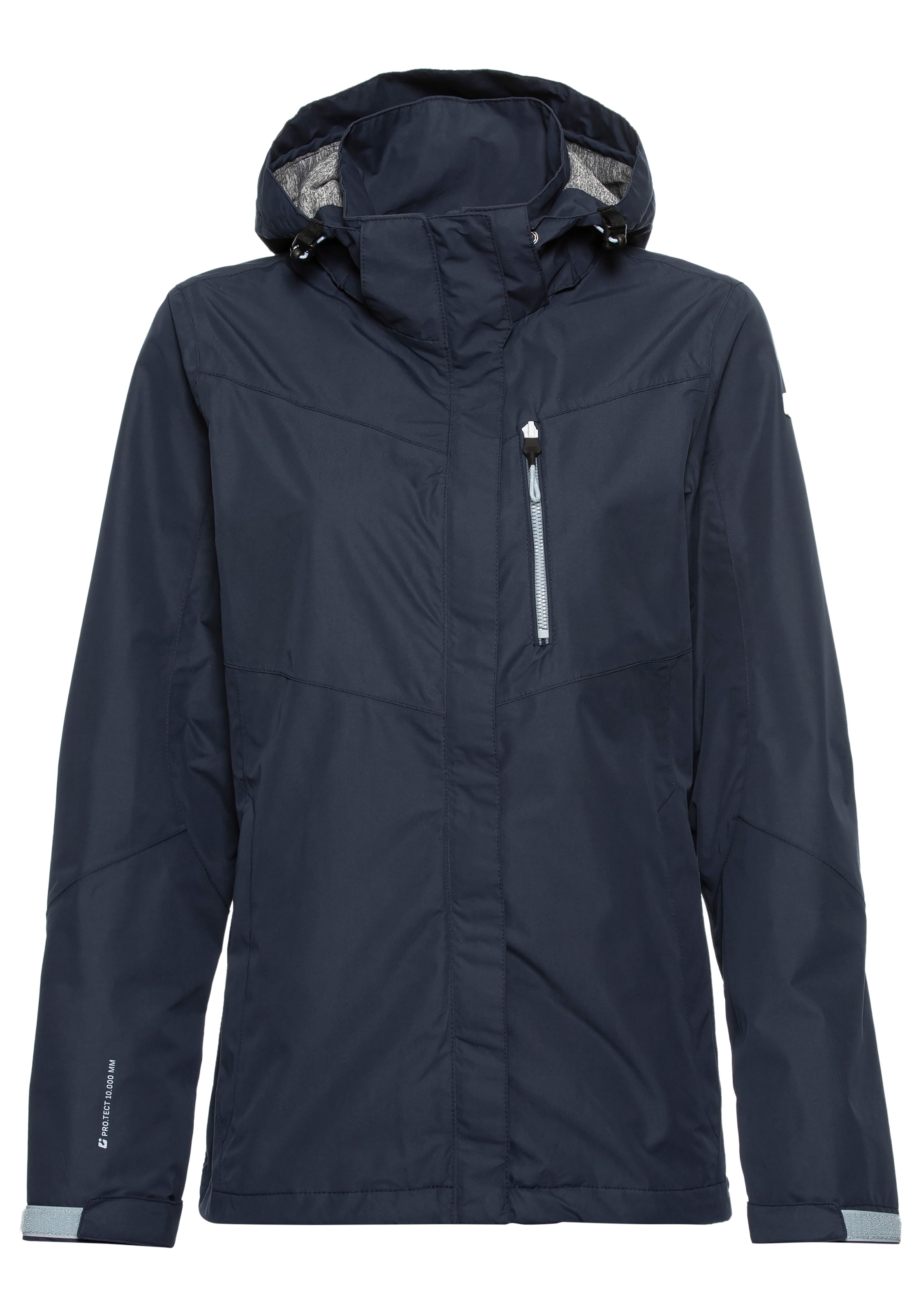 Killtec Regenjacke, mit Kapuze, Wasser- & winddicht & leicht & abzippbarer Kapuze