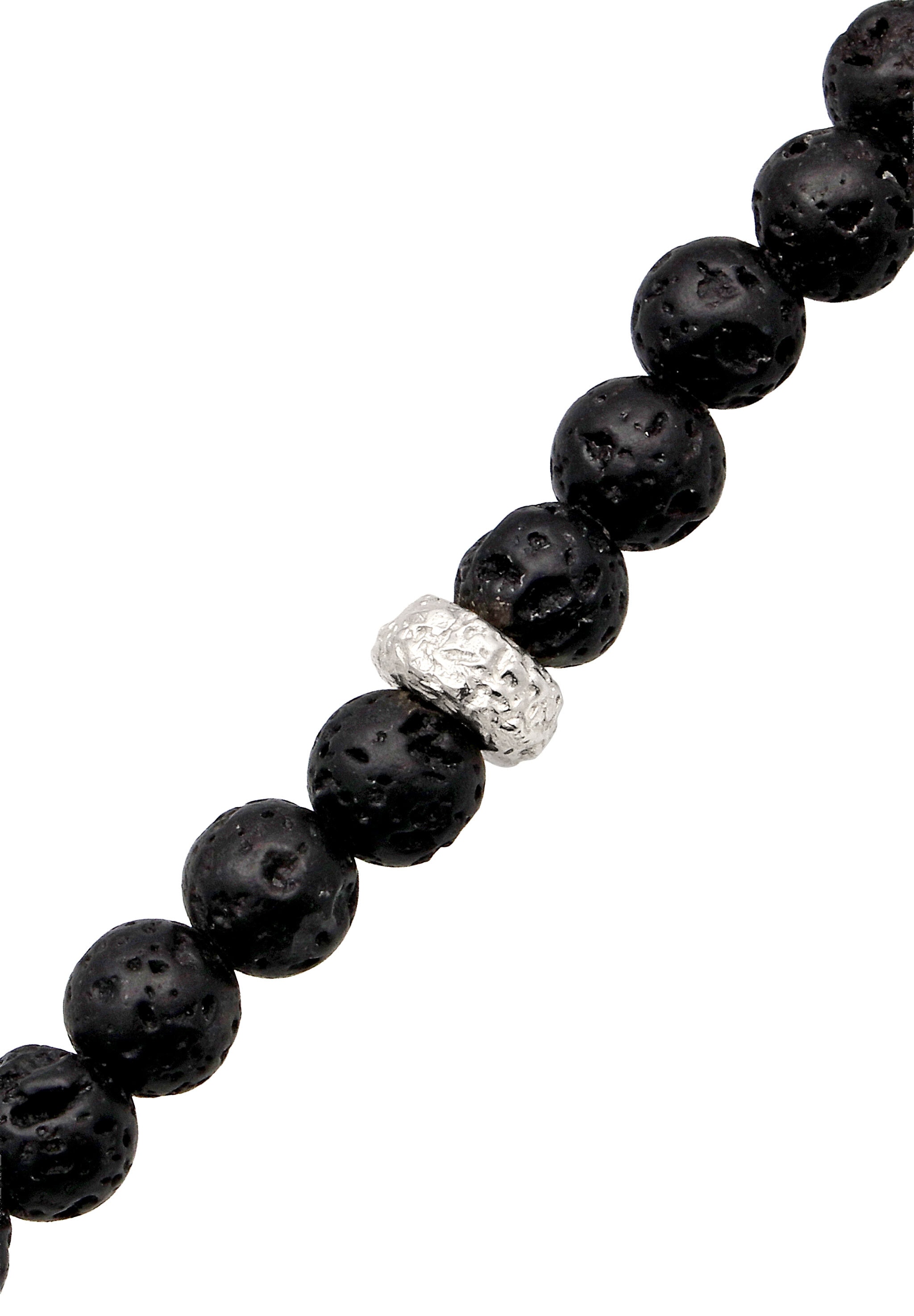 Kuzzoi »Halskette Lava Schwarz 925 Sterling Silber«