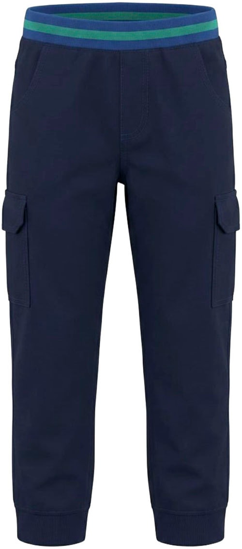 Scout Cargohose »Cargohose mit Ringelbündchen - NEU von SCOUT«  Twillhose mit kontrastfarbigen Ripp-Bündchen, gerader Schnitt