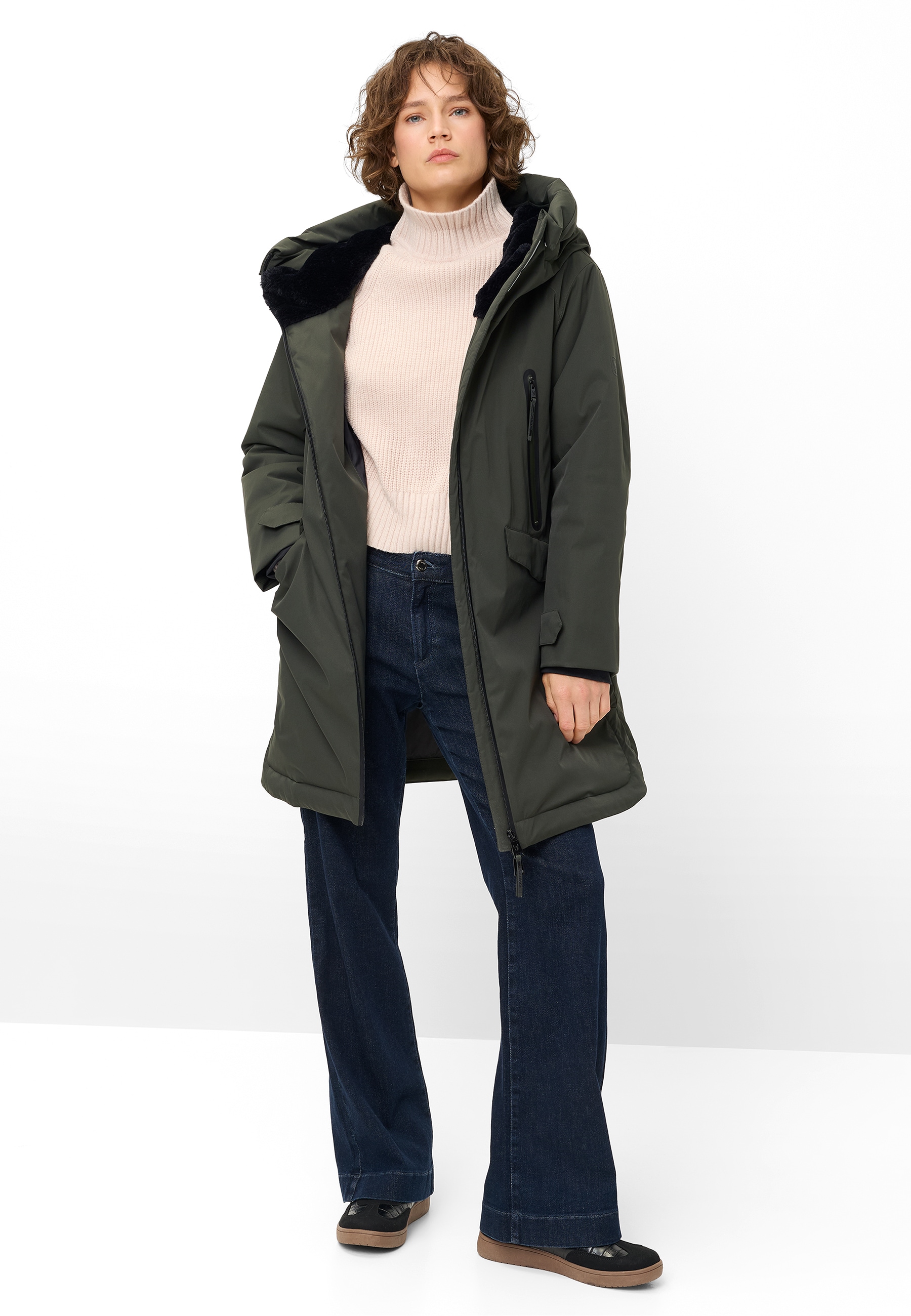 Fuchs Schmitt Parka mit Kapuze mit Kapuze, Regular Fit, 2-Wege-Zipper
