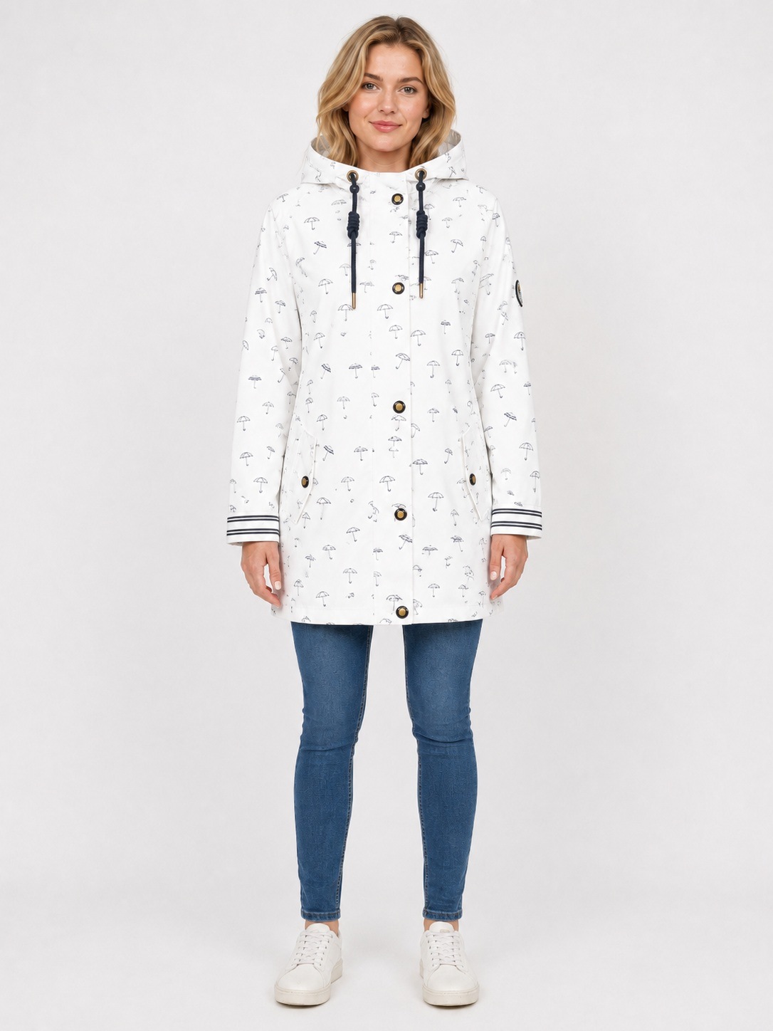 ankerglut Regenjacke »Friesennerz #ankerglutbucht Regenmantel, Longjacket« auch in Großen Größen erhältlich