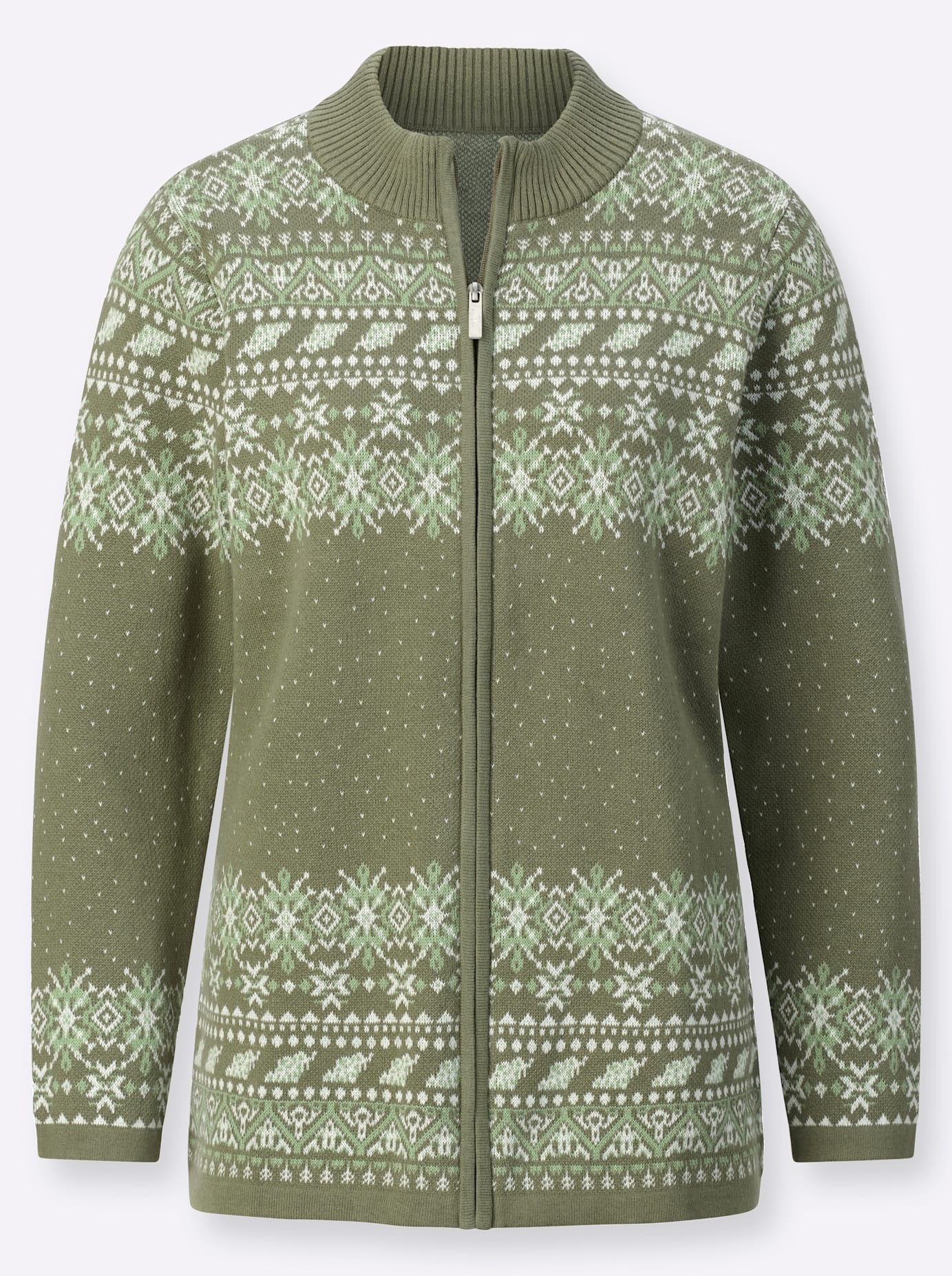 Classic Basics Jacquardstrickjacke