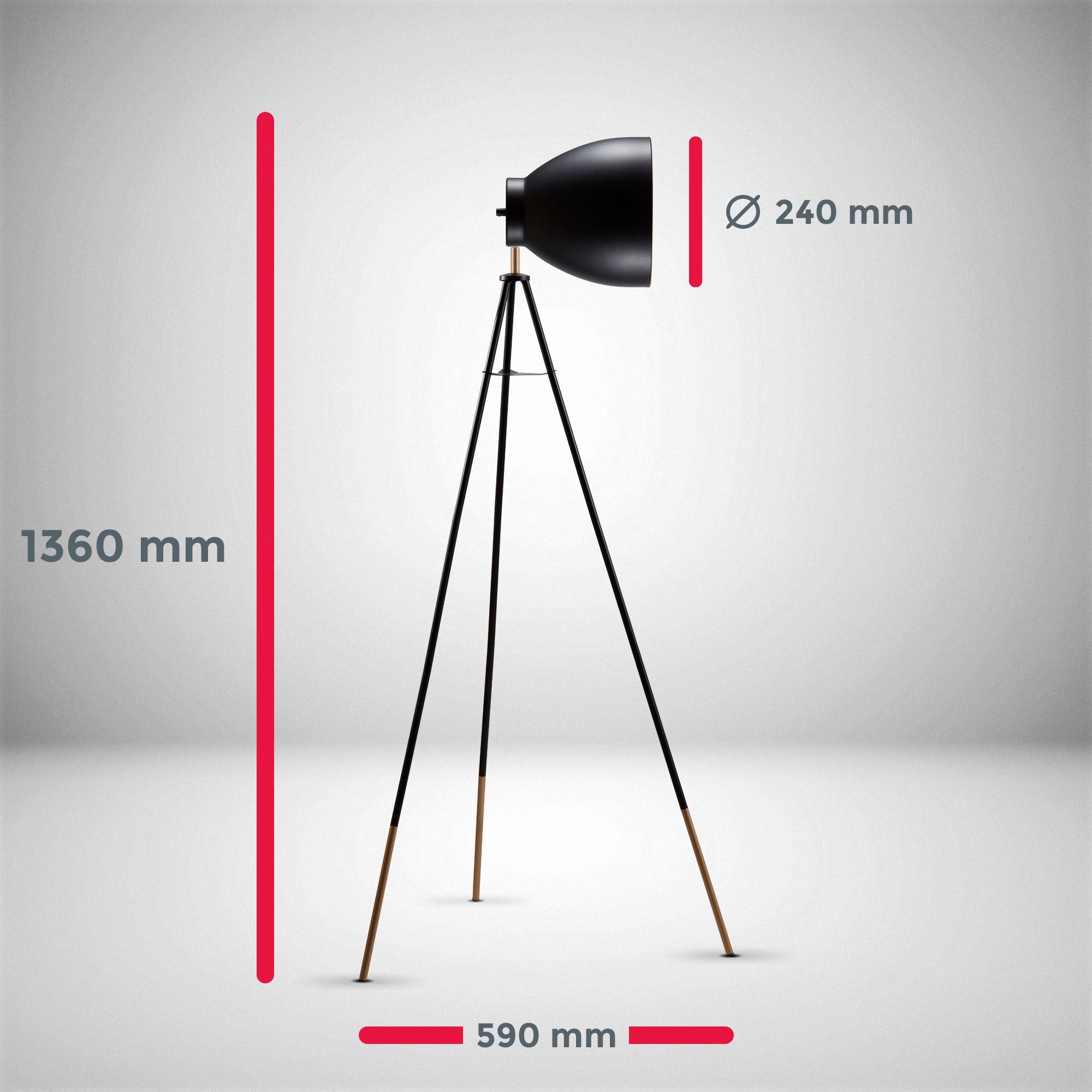 B.K.Licht Leuchten-Set, 2-teilig: Deckenlampe (für 1 x E27)  + Stehleuchte (für 1 x E27), Lieferung ohne Leuchmittel