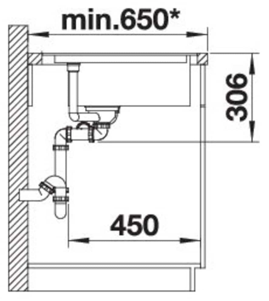 Blanco Granitspüle »BLANCODELTA II-F« 1 Stk. tlg. erhältlich in mehreren Farben, inkl Multifunktionsschale aus Edelstahl