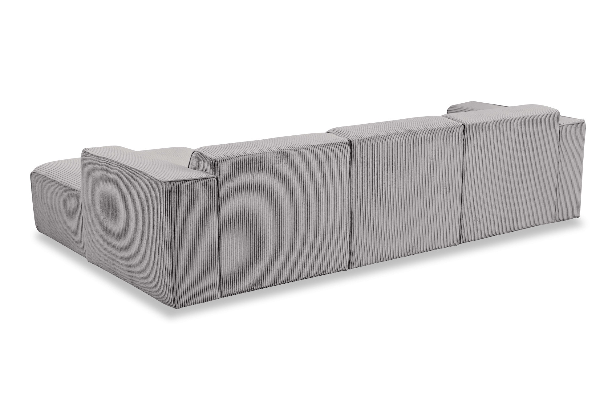 andas Ecksofa »Noord«, L-Form, mit Kedernaht, Breite 281 cm, Cord, Struktur, Webstoff