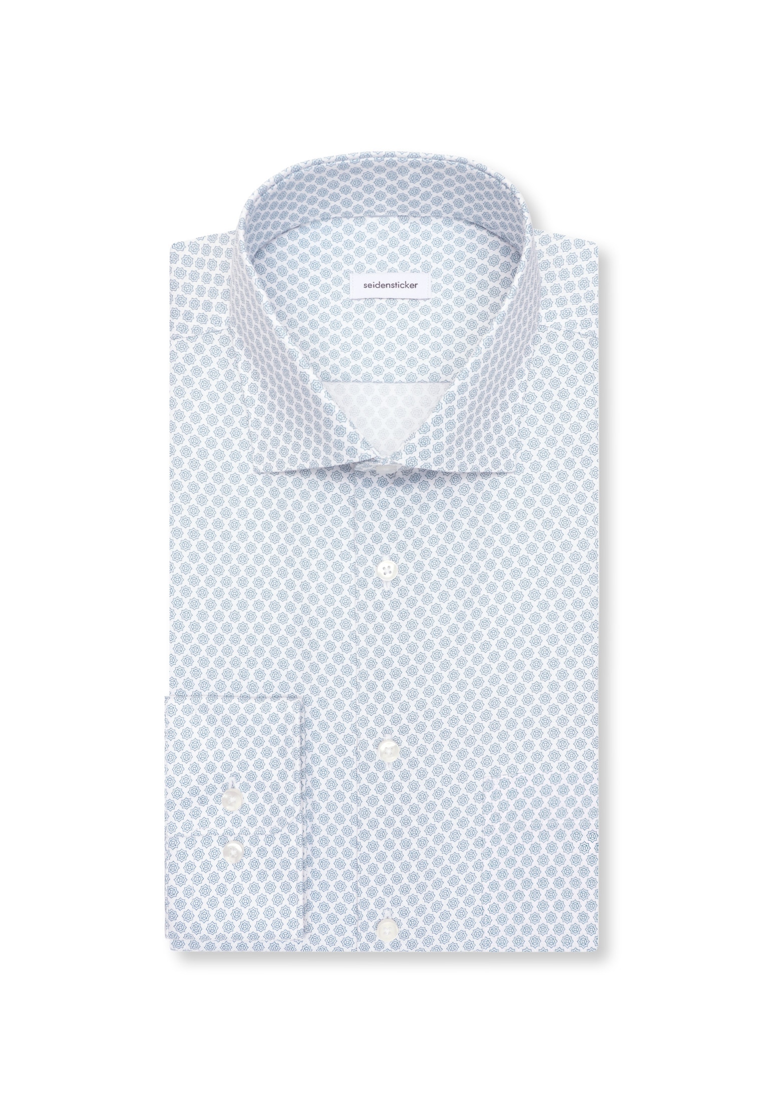 seidensticker Businesshemd »Schwarze Rose« Regular 1/1 Kentkragen Druck