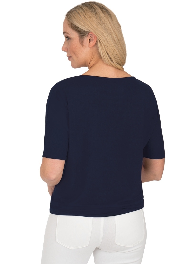 Trigema T-Shirt »TRIGEMA T-Shirt mit modischem Knoten«, (1 tlg.)