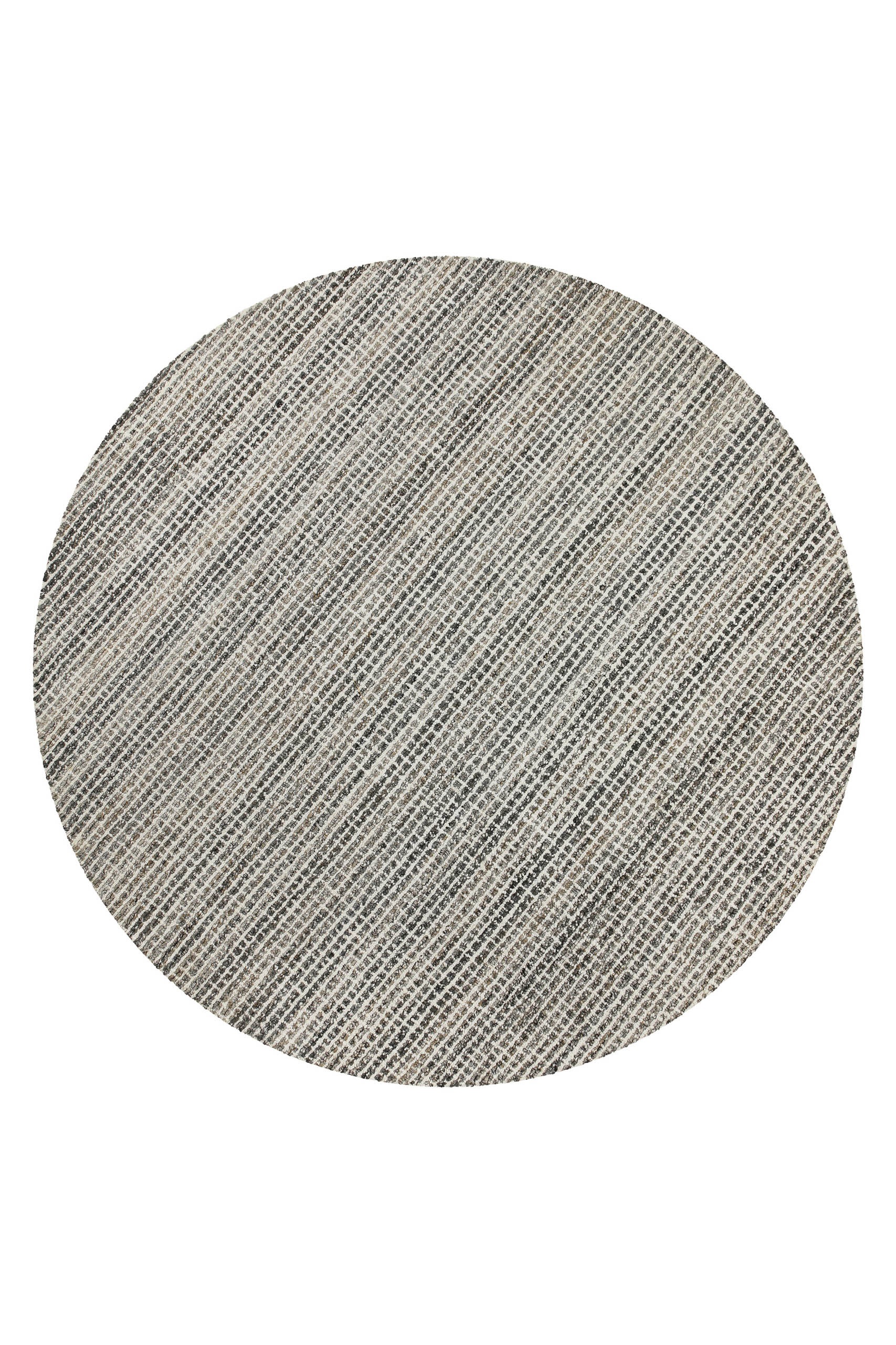 Wecon home Teppich »Hamptons FOURTEEN«, rund, 10 mm Höhe, Fasermix, Kurzflor, Wohnzimmer, Schlafzimmer, elegant, Karo-Muster