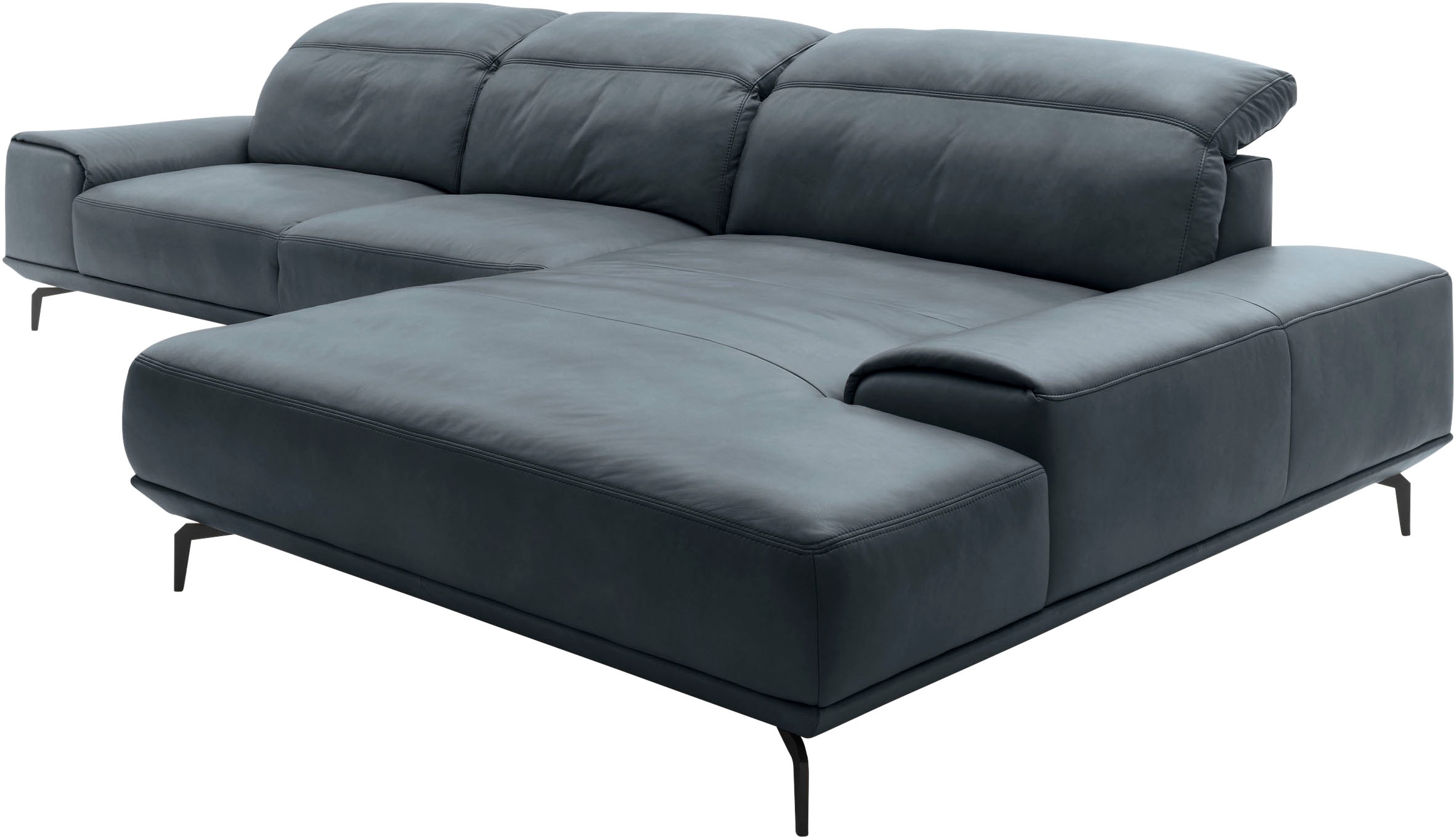 Musterring Wohnlandschaft »MR 2490«, Fuß Schwarz, Sitzhöhe 46cm, wahlweise mit Funktionen, Maße 342x207 cm