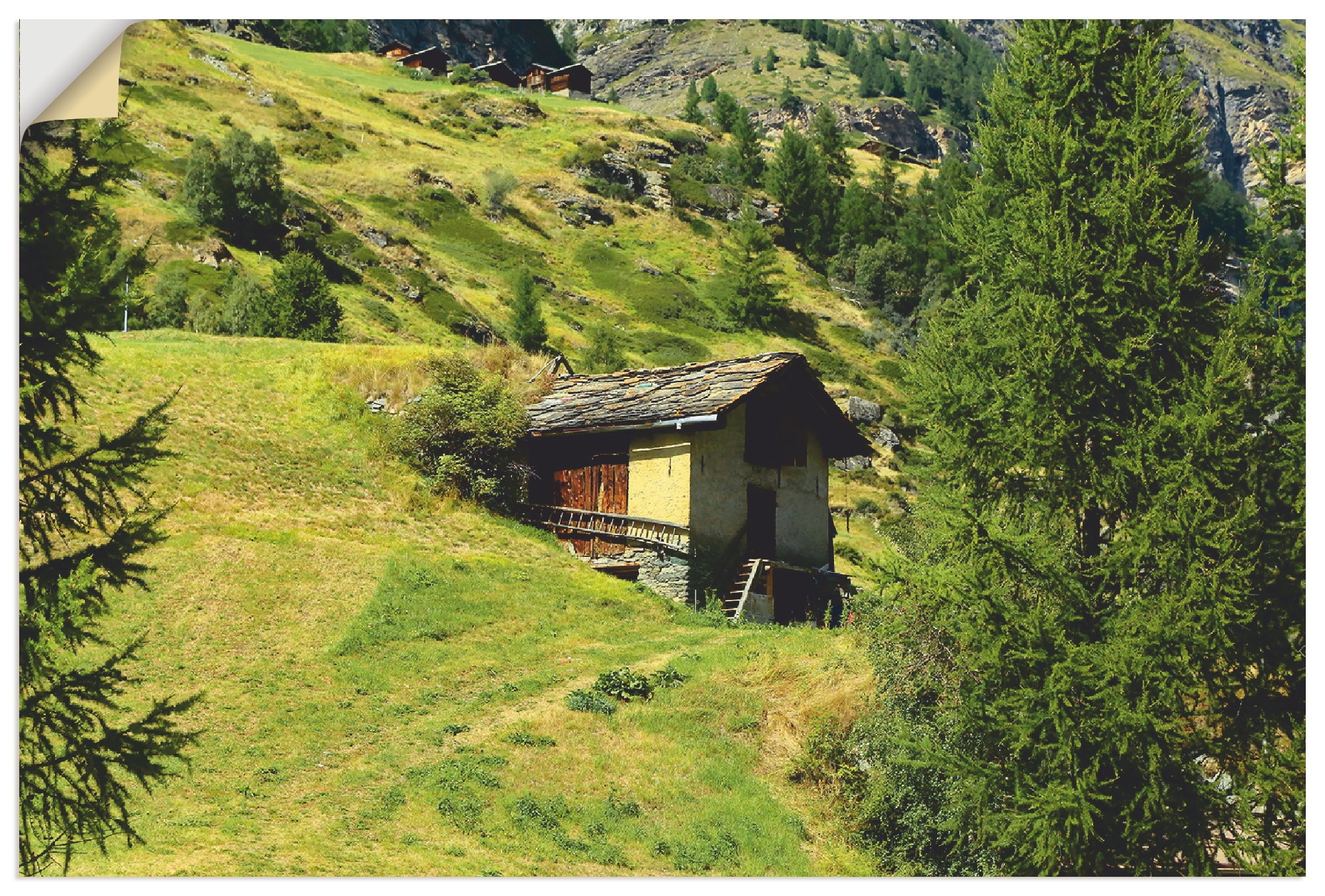 Artland Wandbild »Zermatt«, Berge, (1 St.), in vielen Größen & Produktarten - Alubild / Outdoorbild für den Außenbereich, Leinwandbild, Poster, Wandaufkleber / Wandtattoo auch für Badezimmer geeignet