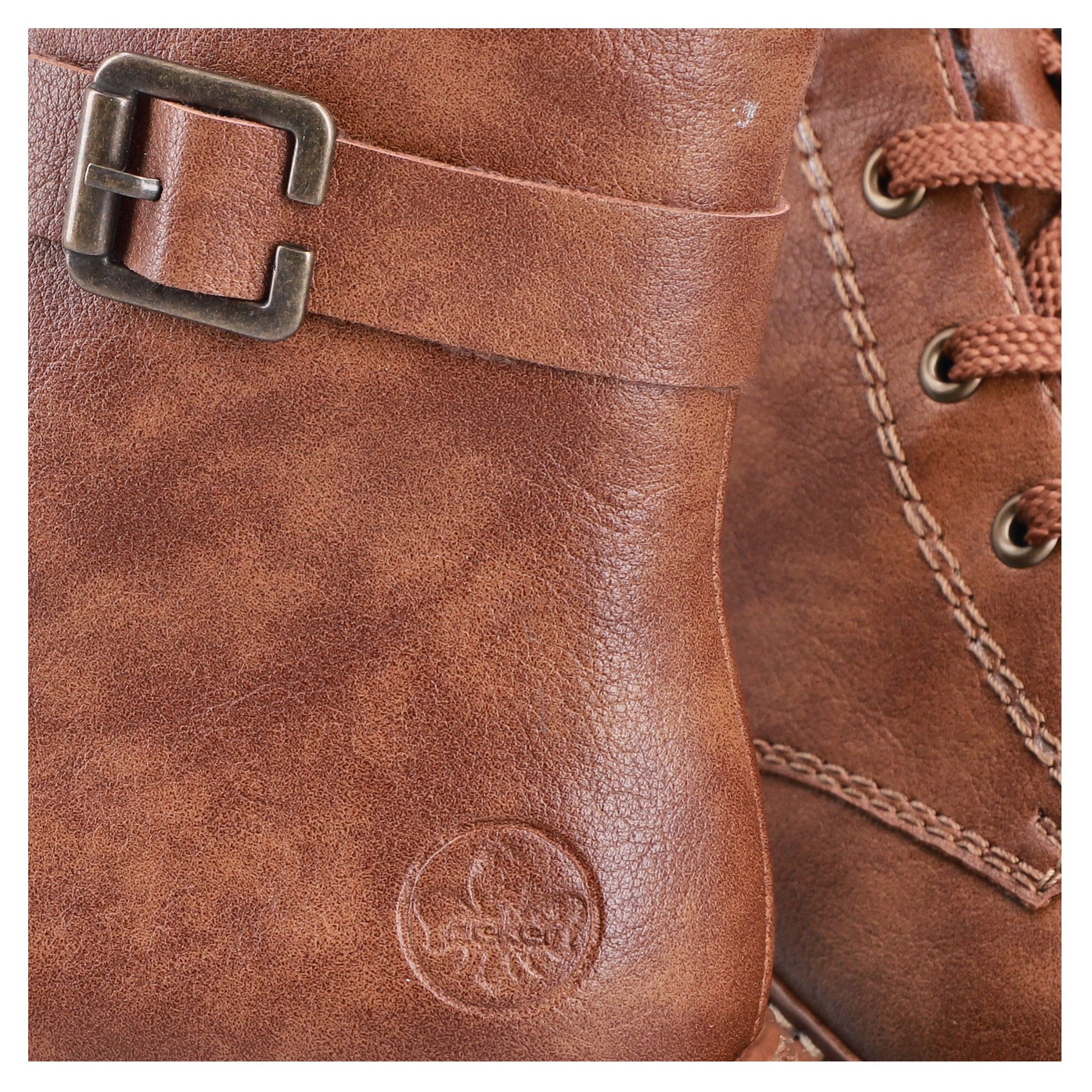 Rieker Schnürboots, Winterstiefel, Boots mit kontrastfarbener Rahmennaht