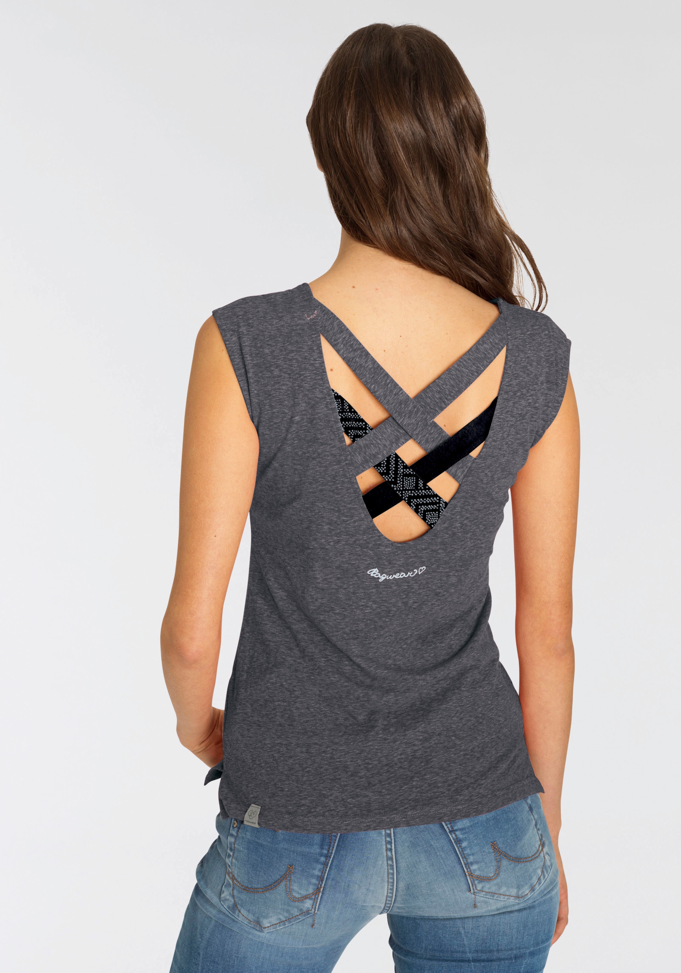 Ragwear T-Shirt »SOFIA O«, mit besonderem Rückenausschnitt