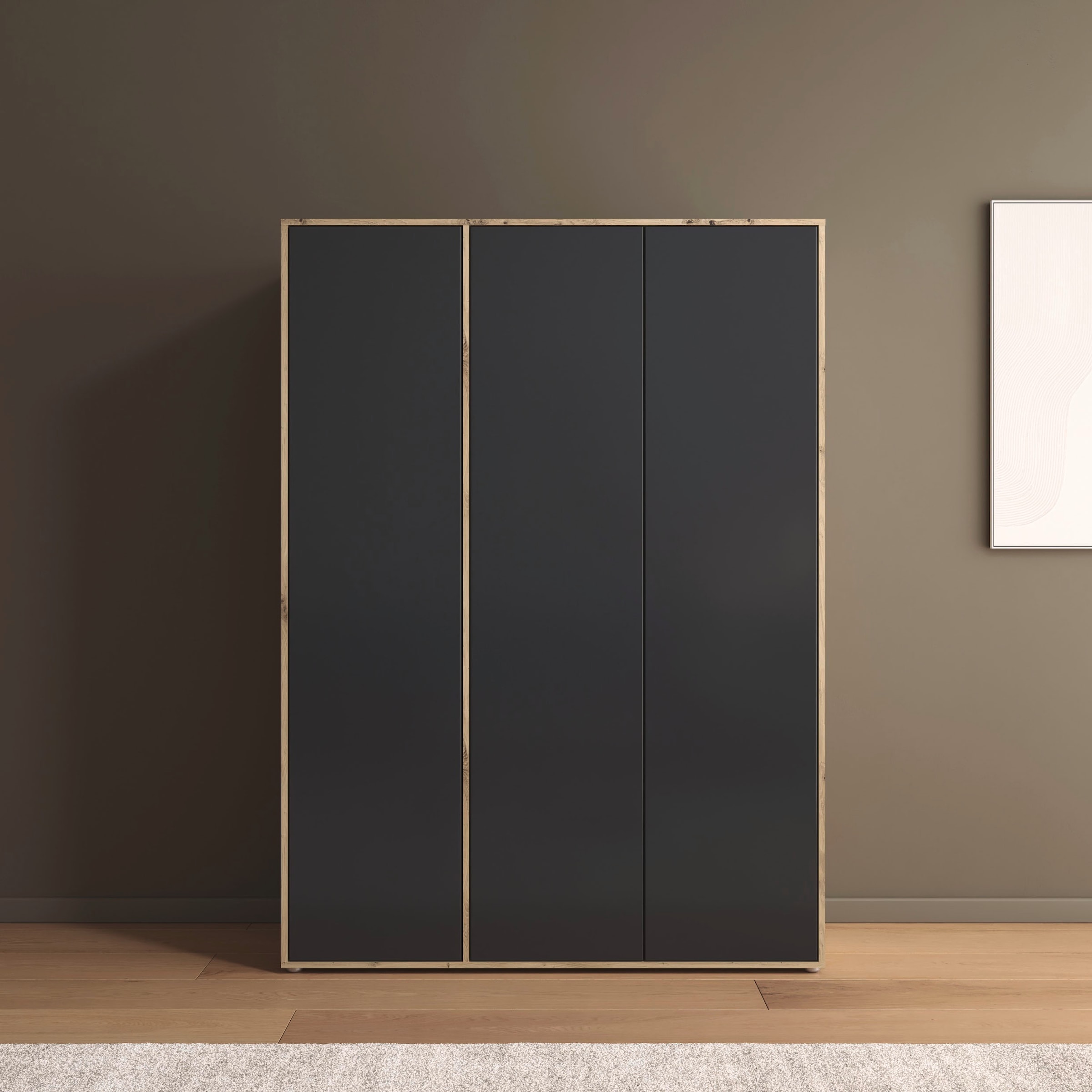 rauch Drehtürenschrank »Kleiderschrank Schrank Garderobe Wäscheschrank NABILA viel Stauraum«, (in 3 verschiedenen Ausstattungen BASIC/CLASSIC/PREMIUM), in 2 Breiten mit Push-to-Open Funktion TOPSELLER MADE IN GERMANY