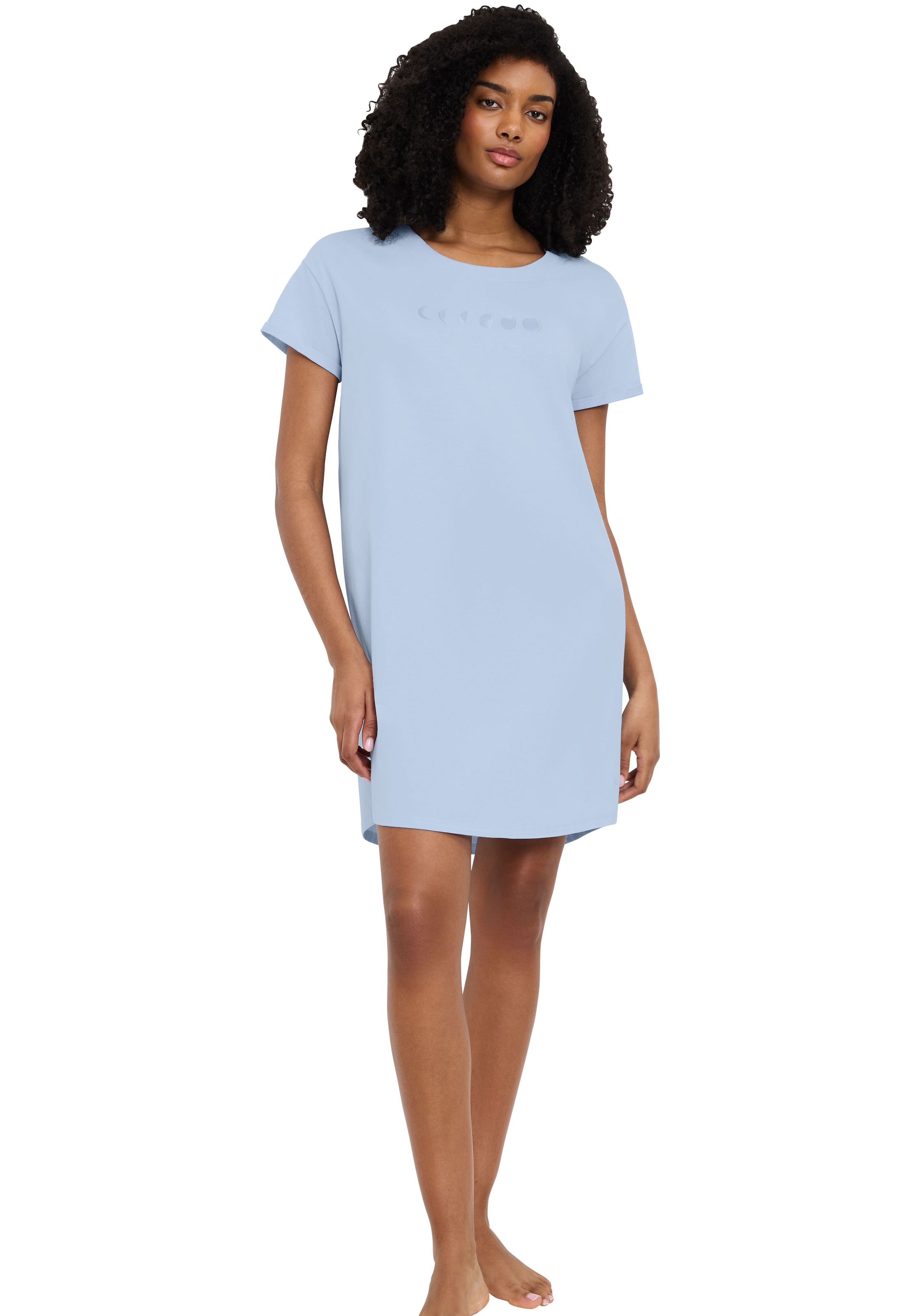 Triumph Nachthemd »Nightdresses NDK X«, weich, atmungsaktiv, gerippter Rundhalsausschnitt, Kurzarm