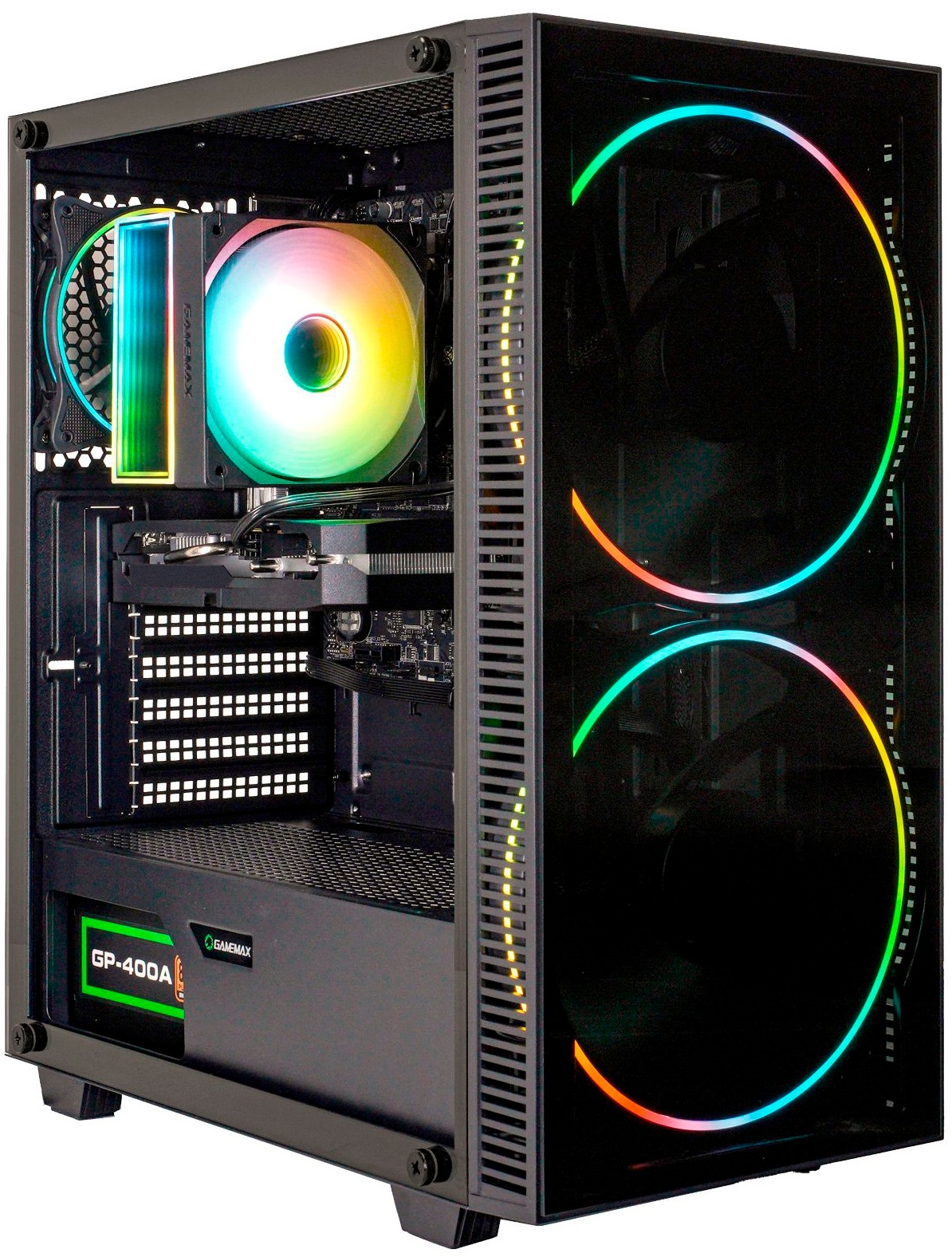 GAMEMAX Gaming-PC »Black Hole 8168 Intel Core Ultra 5 245KF 32GB DDR5 1TB SSD RX 9070« Windows 11, DDR5 RAM