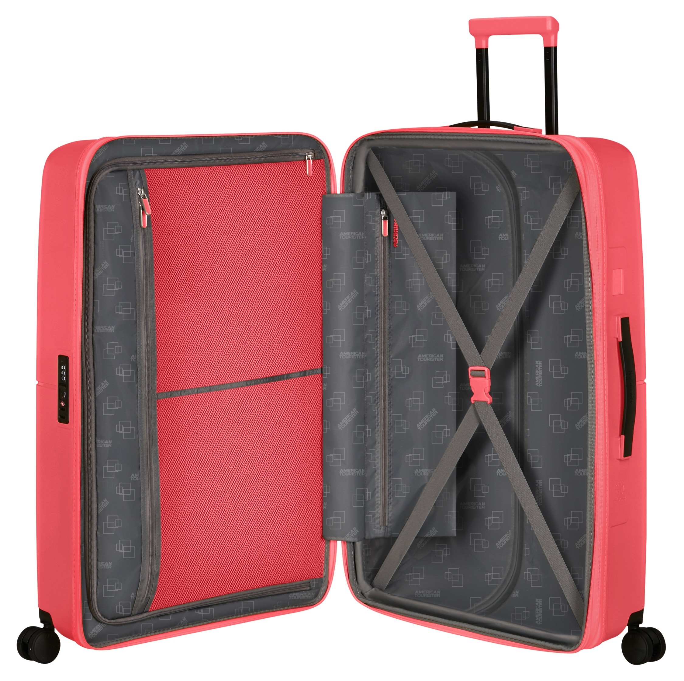 American Tourister® Hartschalen-Trolley »DASHPOP 77«, 4 Rollen, Koffer groß Reisekoffer TSA-Zahlenschloss Aufgabegepäck