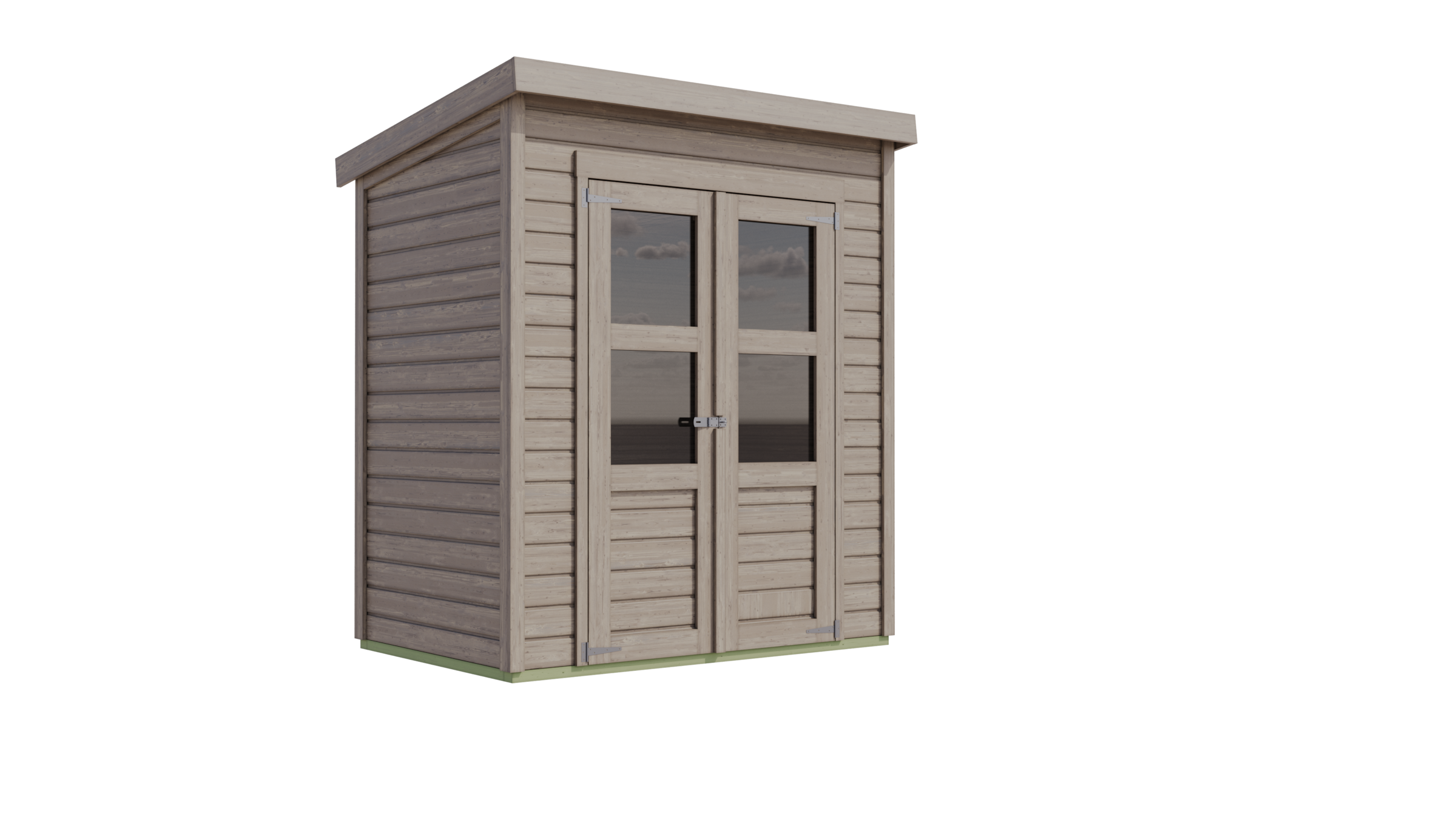 Karibu Gartenhaus »»Merseburg 2« vorvergraut« aus Fichtenholz, farbig lasiert