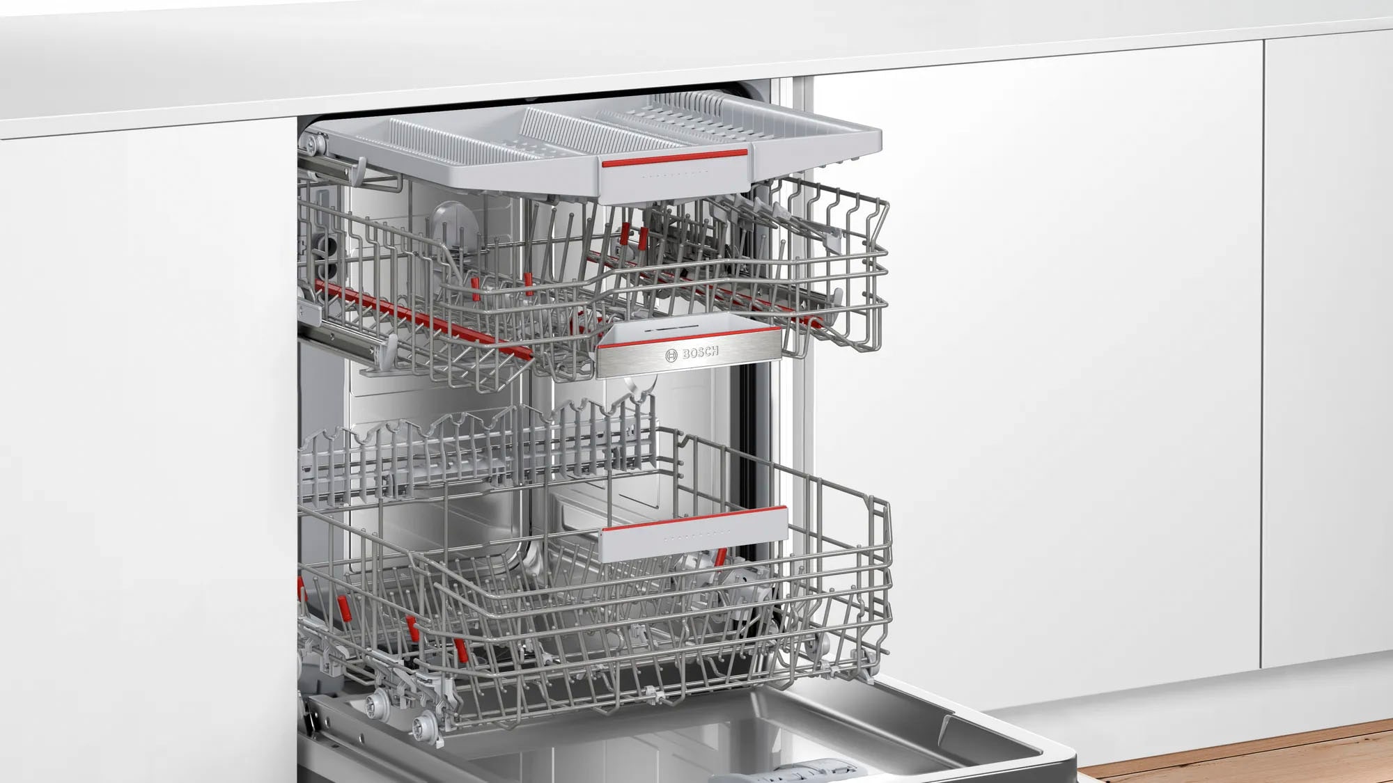 BOSCH vollintegrierbarer Geschirrspüler Serie 6 »SBD6ECX00E«, 14 Maßgedecke