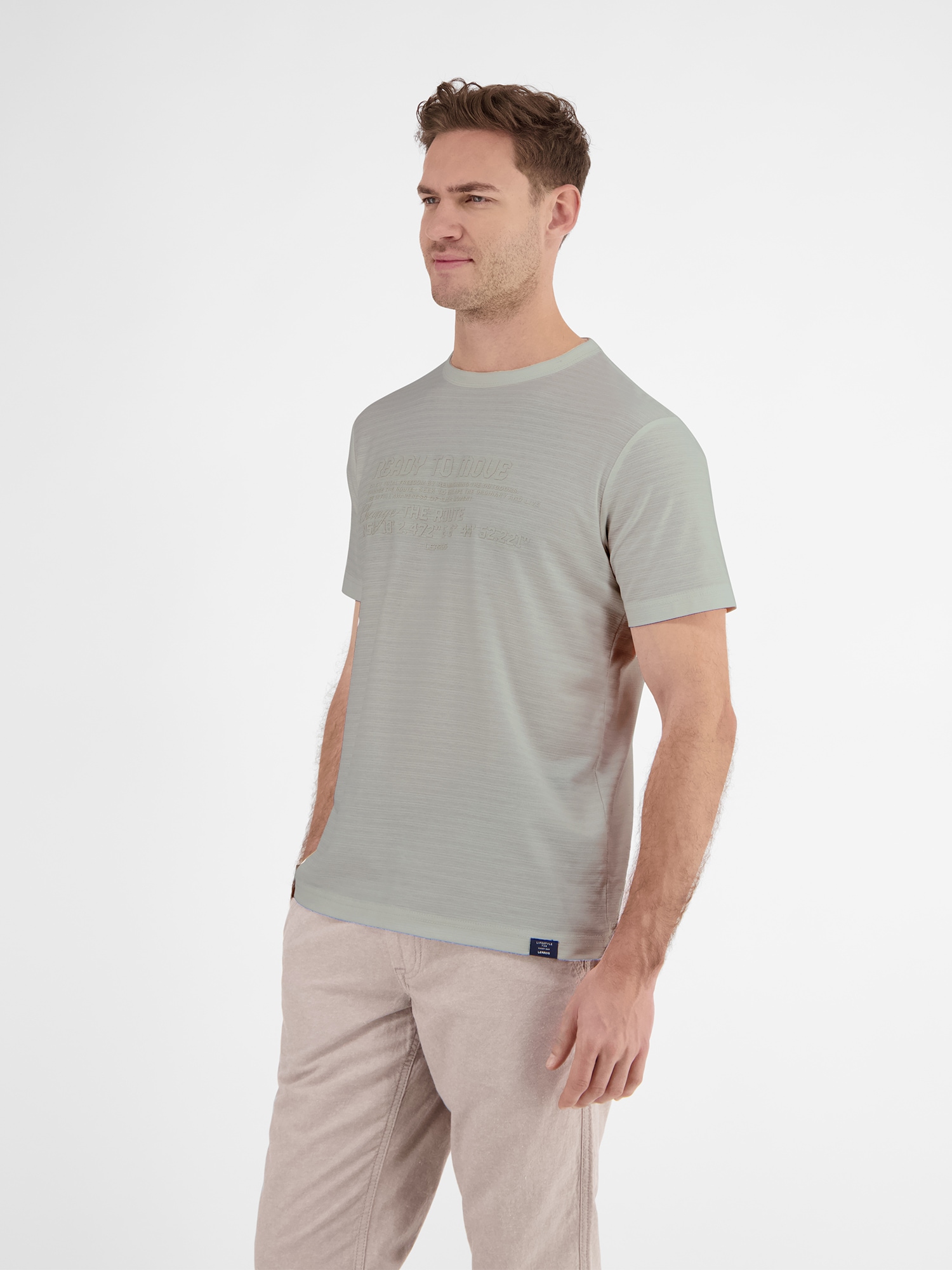 LERROS T-Shirt »T-Shirt in Strukturqualität«