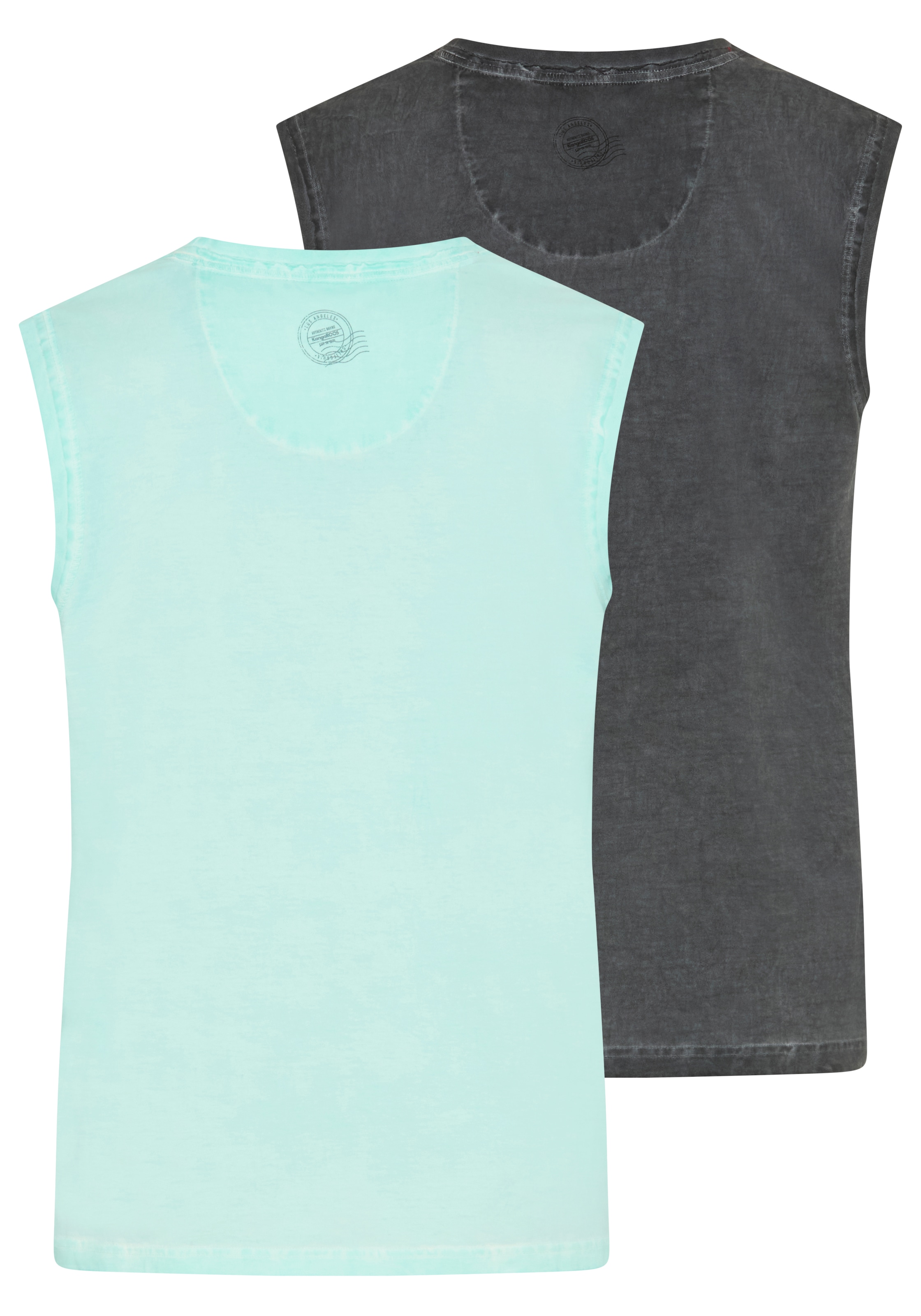 KangaROOS Tanktop schmal geschnitten, tiefer Rundhalsausschnitt, ärmellos