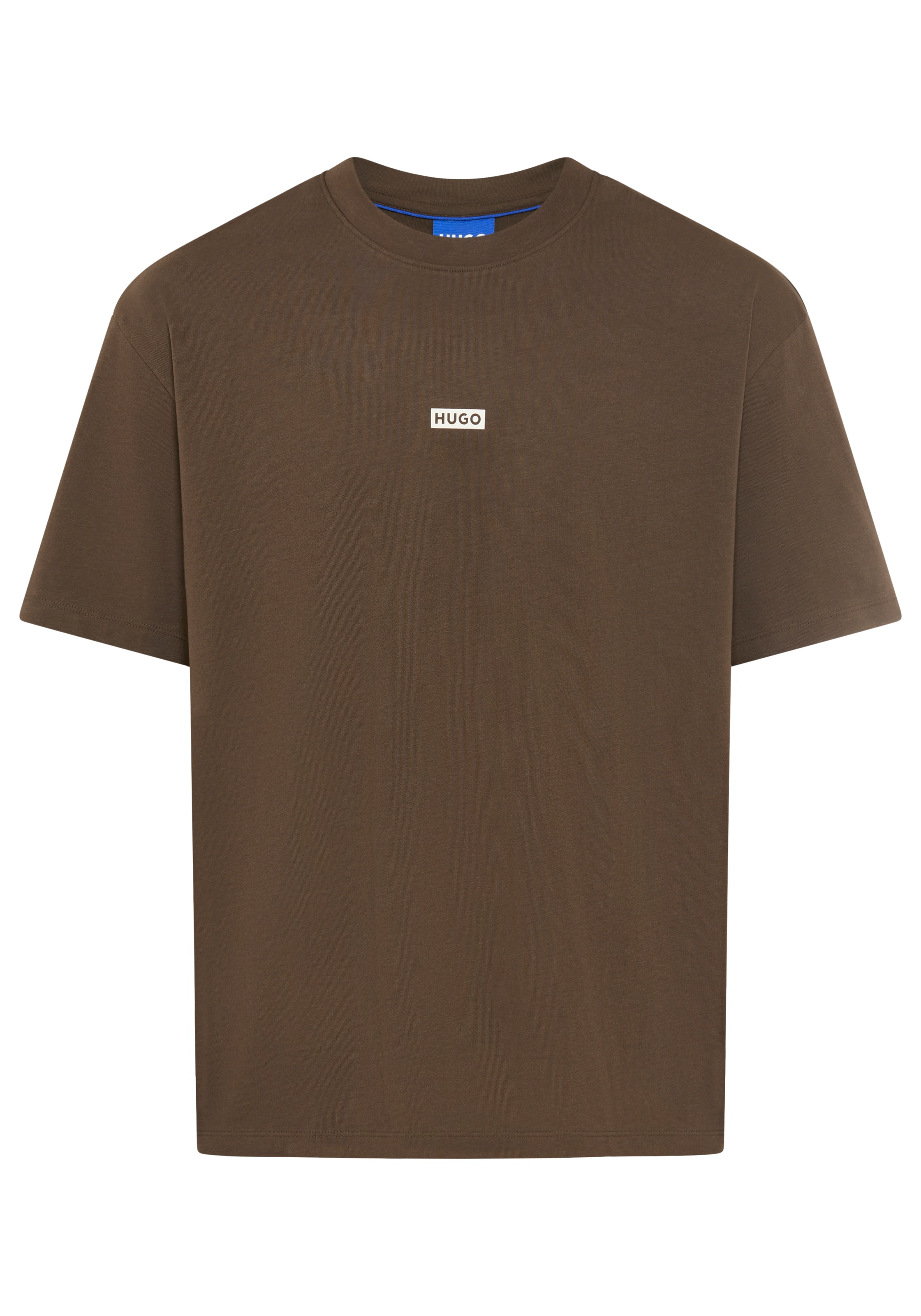 HUGO Blue T-Shirt »Nalono« mit Logodruck, Oversized Look mit Backprint