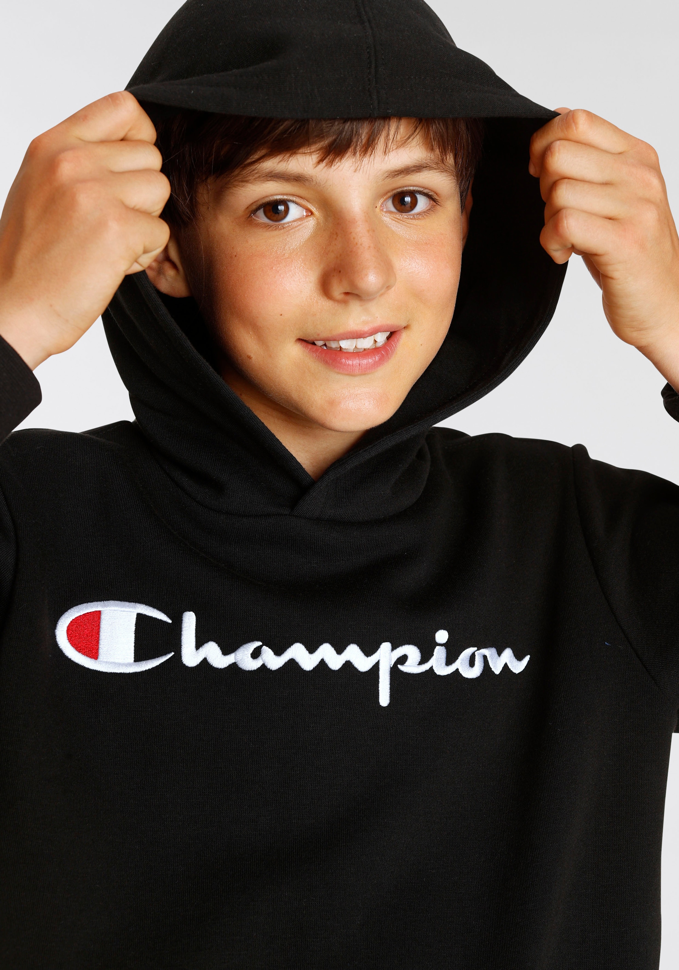 Champion Sweatshirt »Classic Hooded Sweatshirt large Logo - für Kinder« im  OTTO Online Shop | T-Shirts